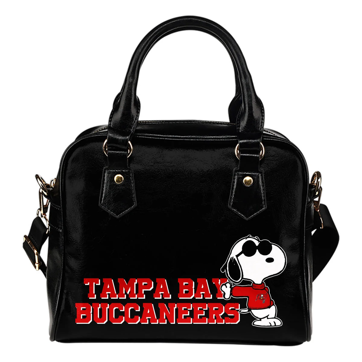 Tampa Bay Buccaneers Cool Sunglasses Snoopy Shoulder Handbags Women Purse Sb0801