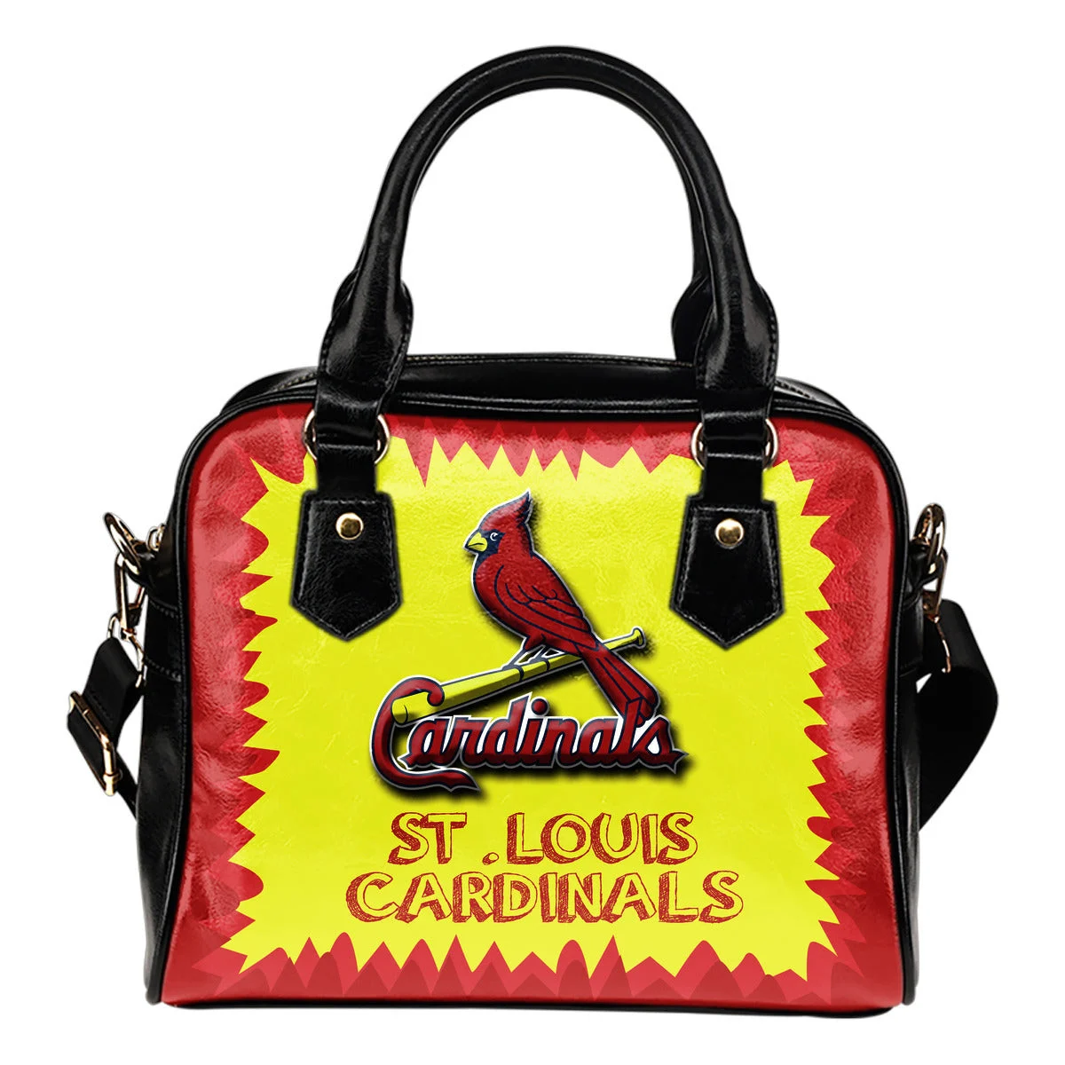 Jagged Saws Mouth Creepy St. Louis Cardinals Shoulder Handbags Sb0801