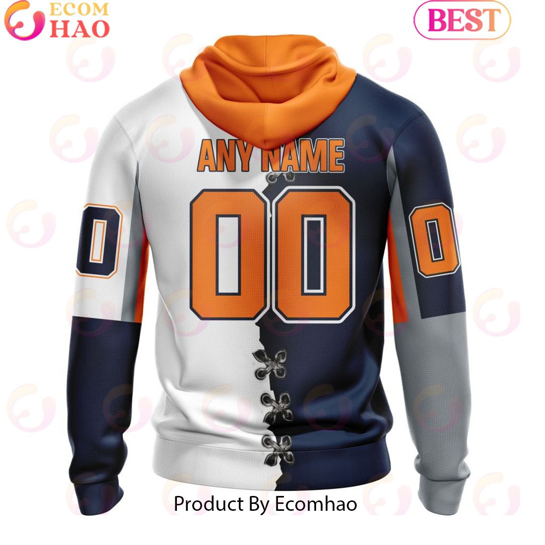 Custom OHL Flint Firebirds Mix Home And Away Jersey Personalized Letters Number Hoodie, Zip Hoodie, Man - Women, Warm, Premium Quality HZ0501