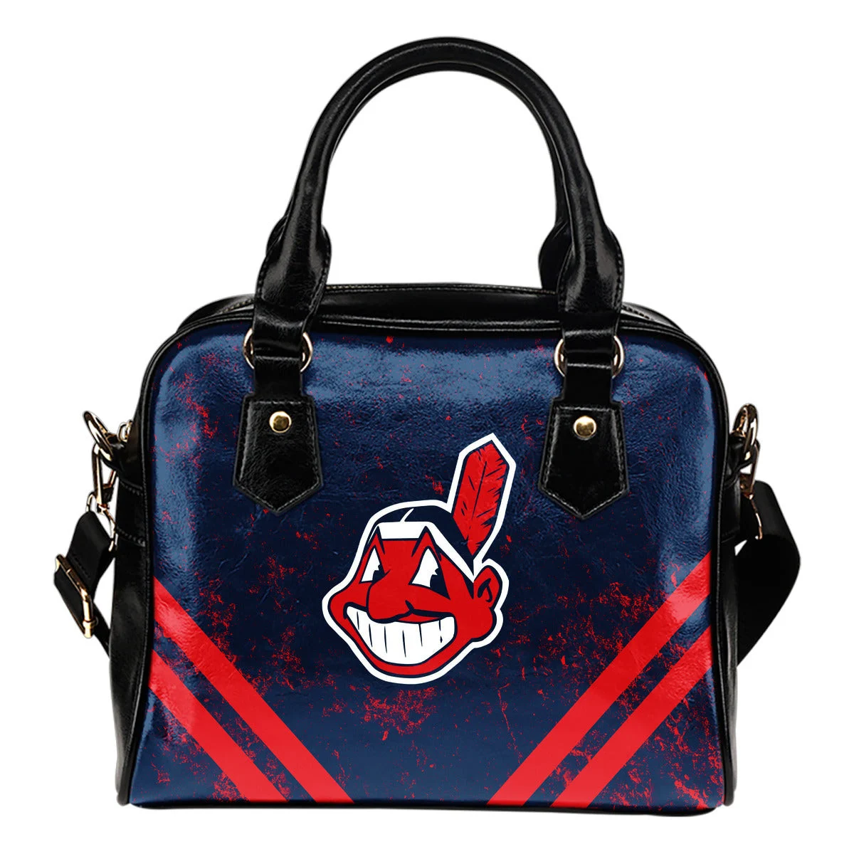 Couple Curves Light Good Logo Cleveland Indians Shoulder Handbags Sb0801