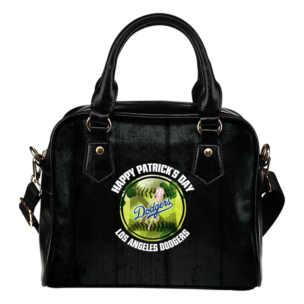 Retro Scene Lovely Shining Patrick's Day Los Angeles Dodgers Shoulder Handbags Sb0801