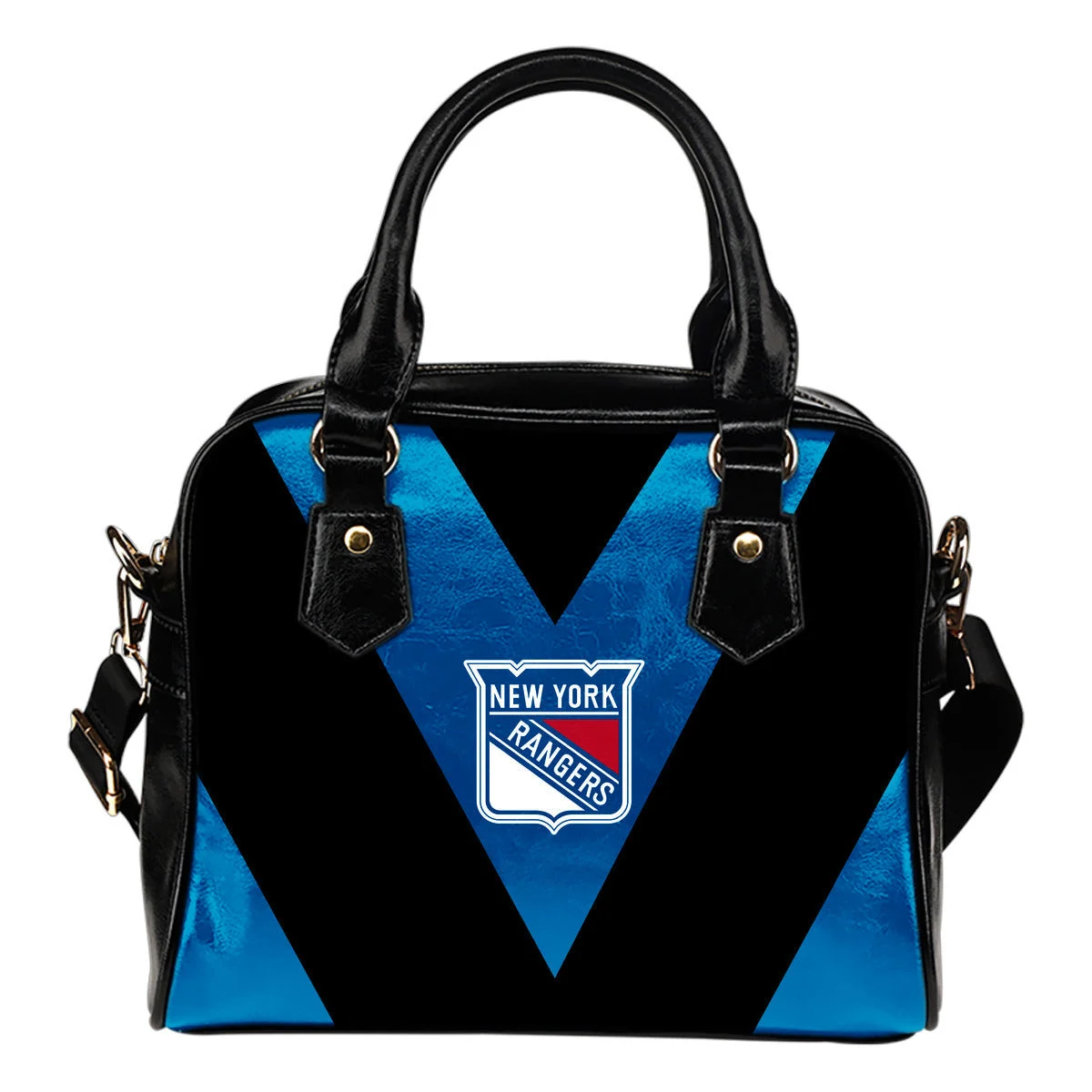 Triangle Double Separate Colour New York Rangers Shoulder Handbags Sb0801