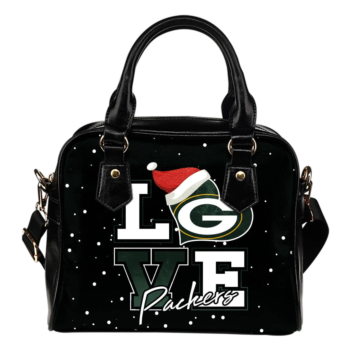 Love Word Christmas Sweet Green Bay Packers Shoulder Handbags Sb0801