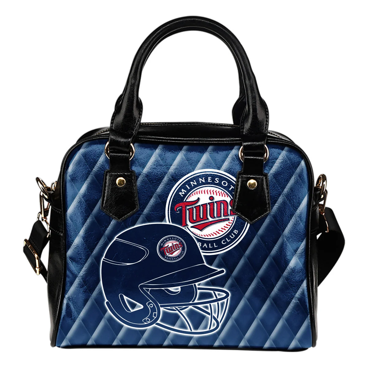 Couple Helmet Enchanting Logo Minnesota Twins Shoulder Handbags Sb0801