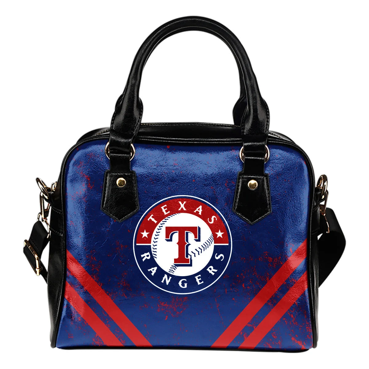 Couple Curves Light Good Logo Texas Rangers Shoulder Handbags Sb0801