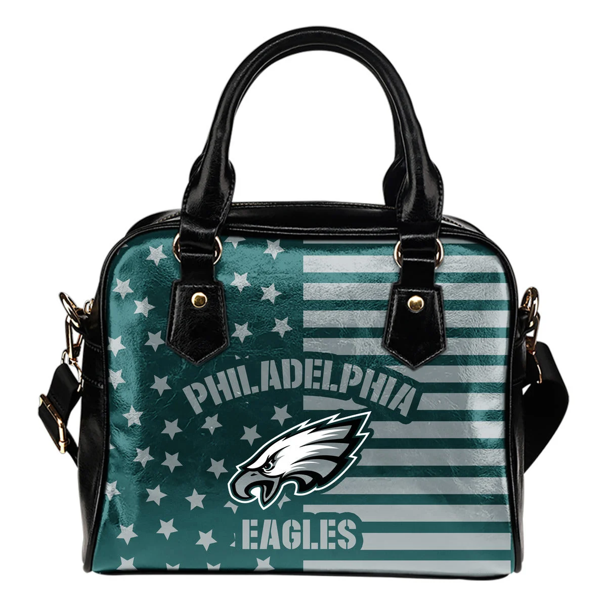 Unique Twinkle Star With Line Philadelphia Eagles Shoulder Handbags Sb0801