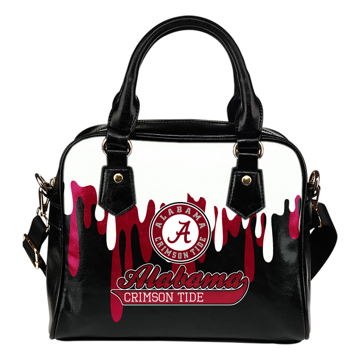 Color Leak Down Colorful Alabama Crimson Tide Shoulder Handbags Sb0801