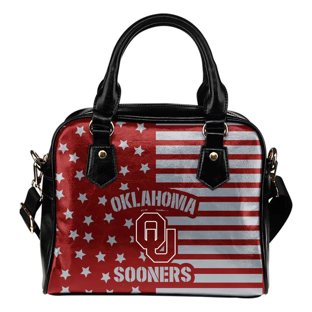 Twinkle Star With Line Oklahoma Sooners Shoulder Handbags Sb0801