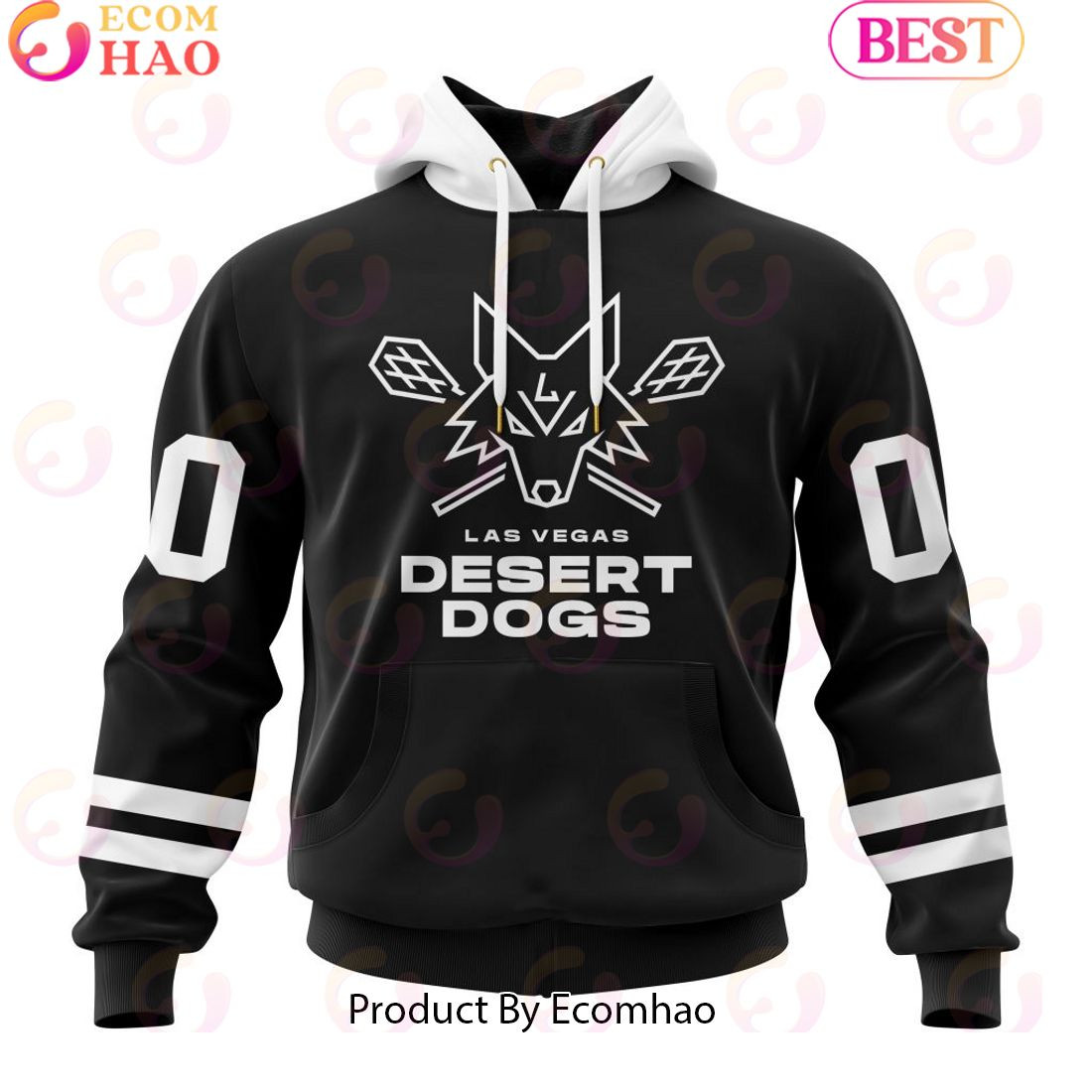 Custom Las Vegas Desert Dogs Jersey Personalized Letters Number Hoodie, Zip Hoodie, Man - Women, Warm, Premium Quality HZ0501