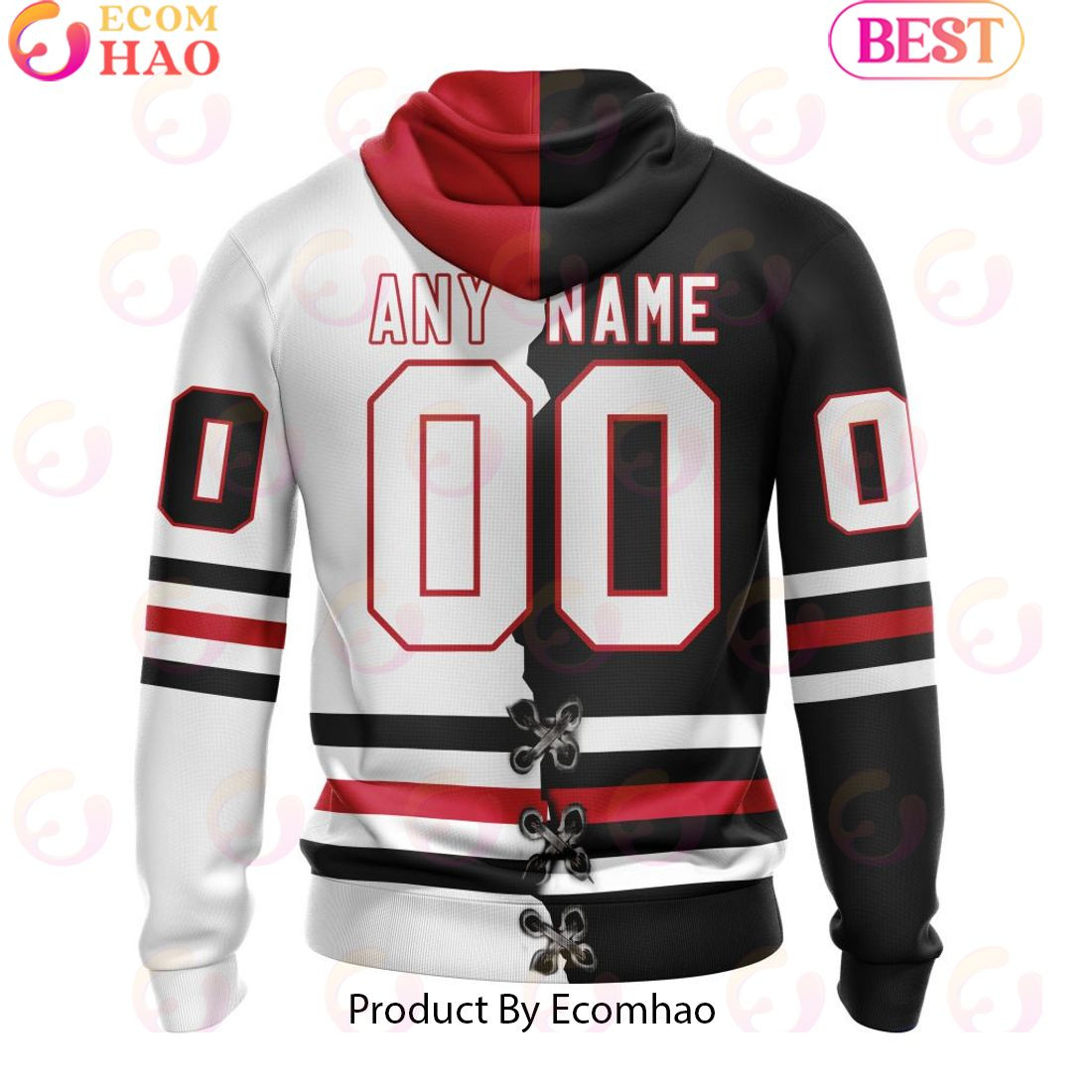 Custom OHL Niagara IceDogs Mix Home And Away Jersey Personalized Letters Number Hoodie, Zip Hoodie, Man - Women, Warm, Premium Quality HZ0501