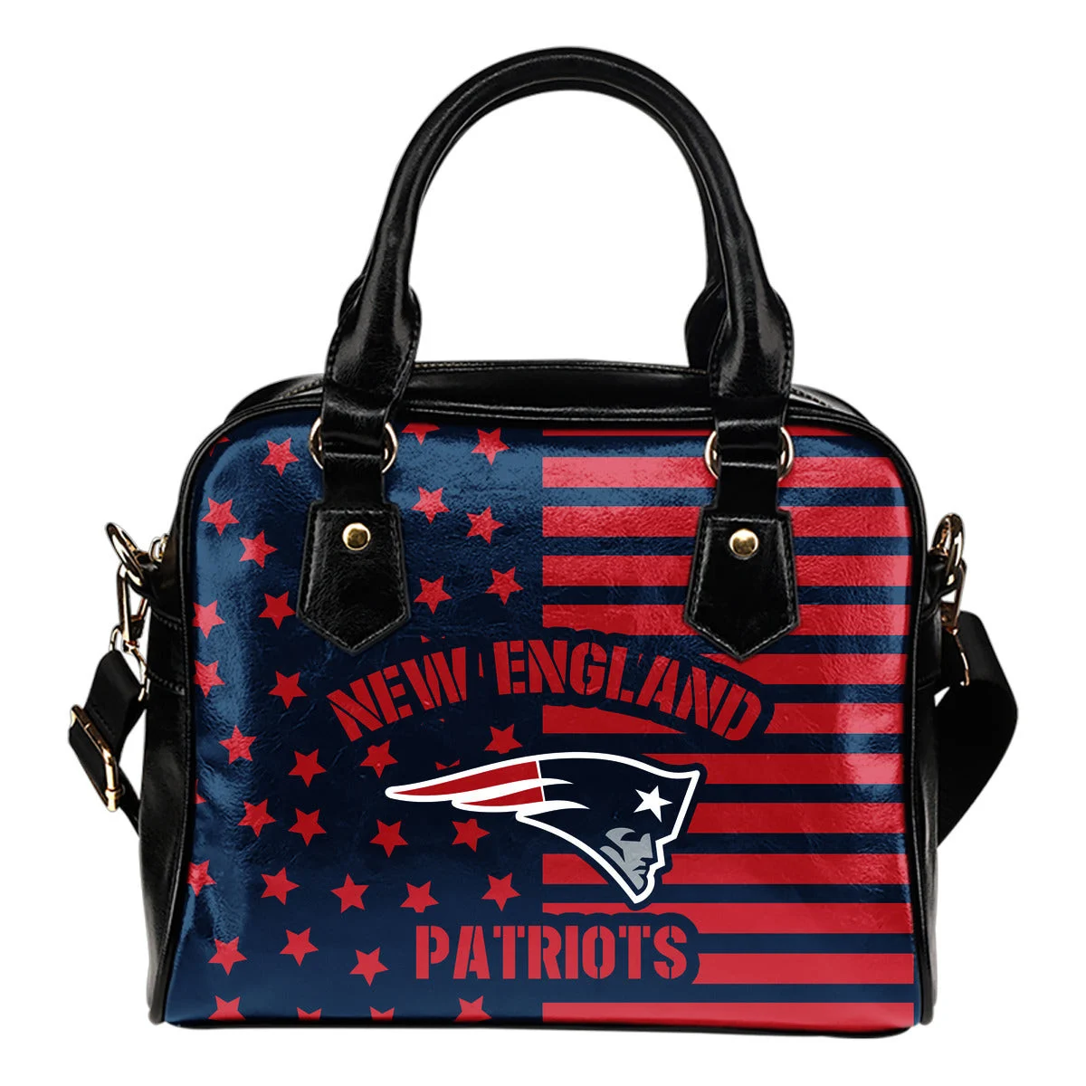 Twinkle Star With Line New England Patriots Shoulder Handbags Sb0801