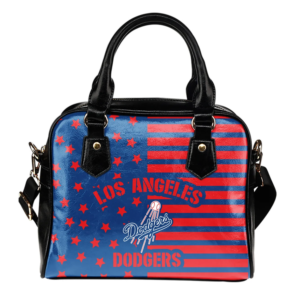 Twinkle Star With Line Los Angeles Dodgers Shoulder Handbags Sb0801