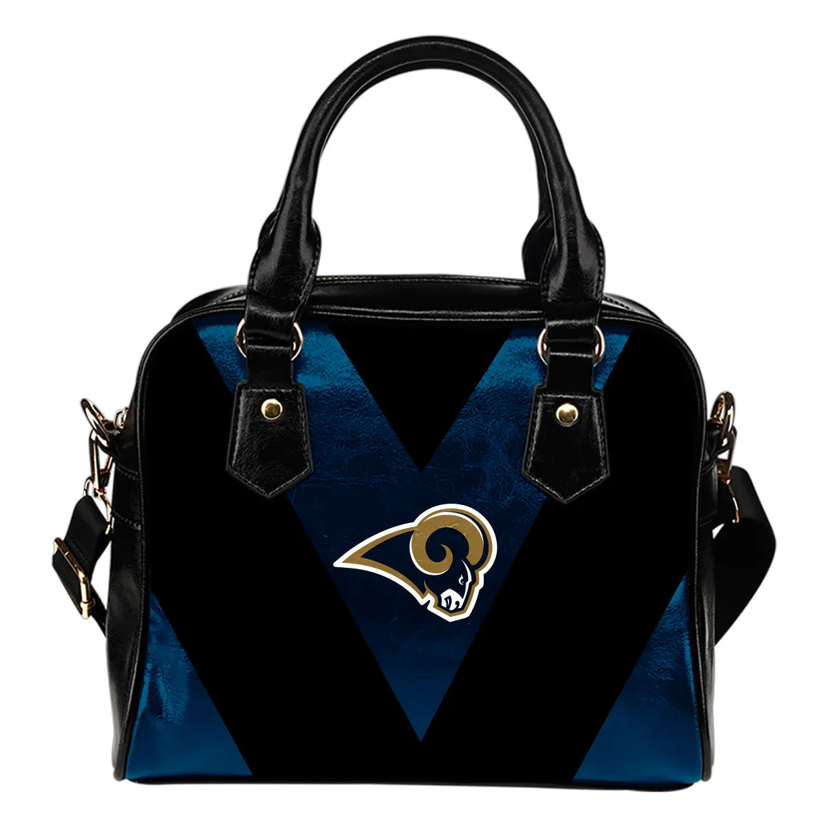 Triangle Double Separate Colour Los Angeles Rams Shoulder Handbags Sb0801