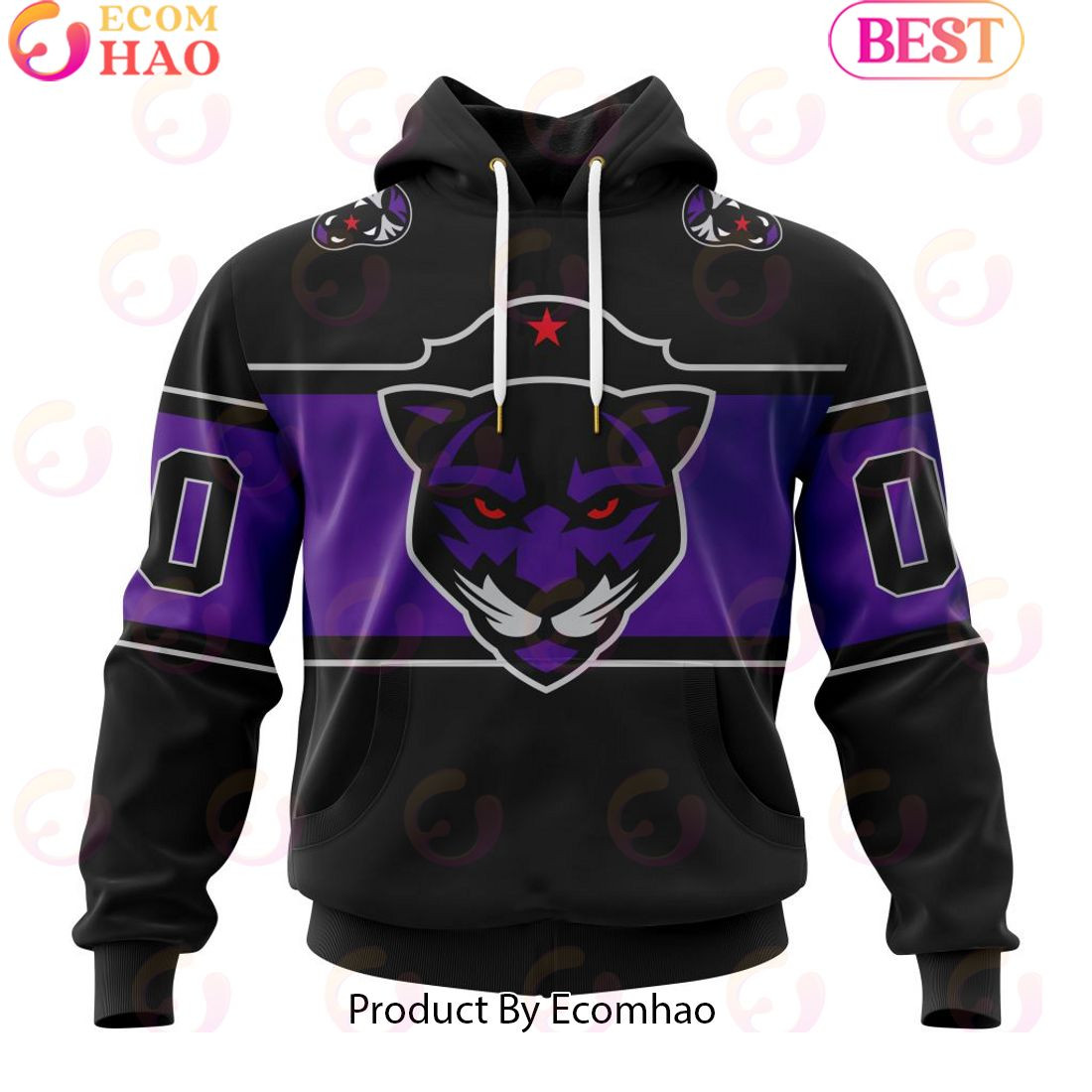 Custom Panther City Lacrosse Club Jersey Personalized Letters Number Hoodie, Zip Hoodie, Man - Women, Warm, Premium Quality HZ0501