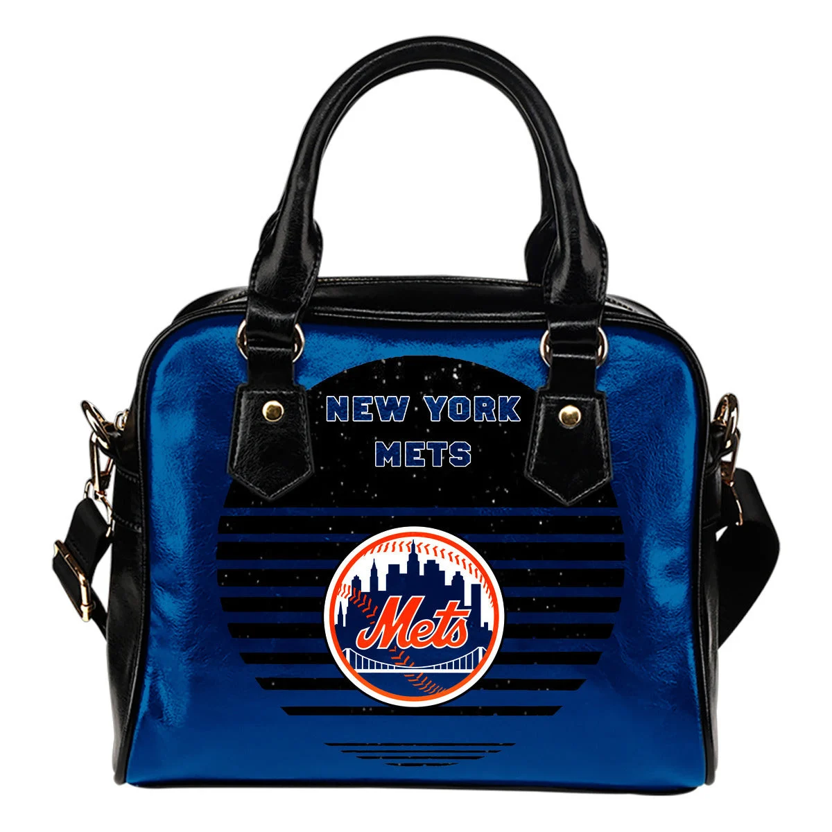 Back Fashion Round Charming New York Mets Shoulder Handbags Sb0801