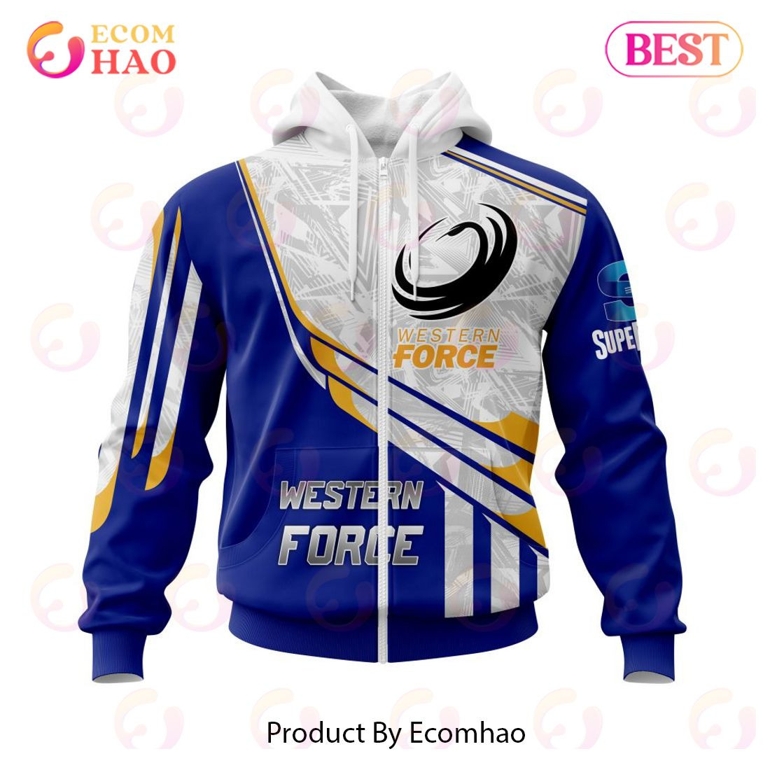 BEST Super Rugby Western Force Specialized Jersey Concepts 3D Hoodie, Zip Hoodie, Man - Women, Warm, Premium Quality HZ0501
