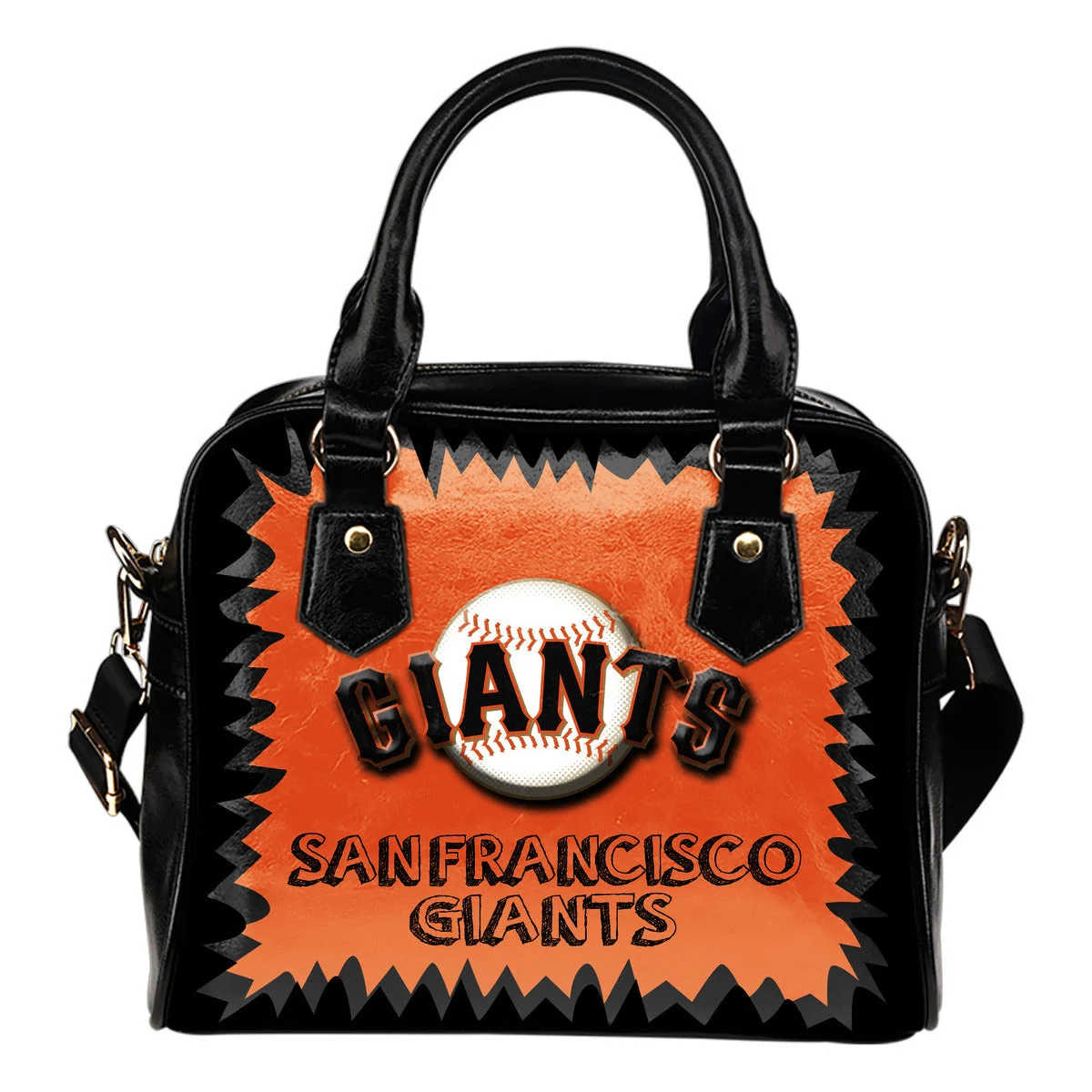Jagged Saws Mouth Creepy San Francisco Giants Shoulder Handbags Sb0801