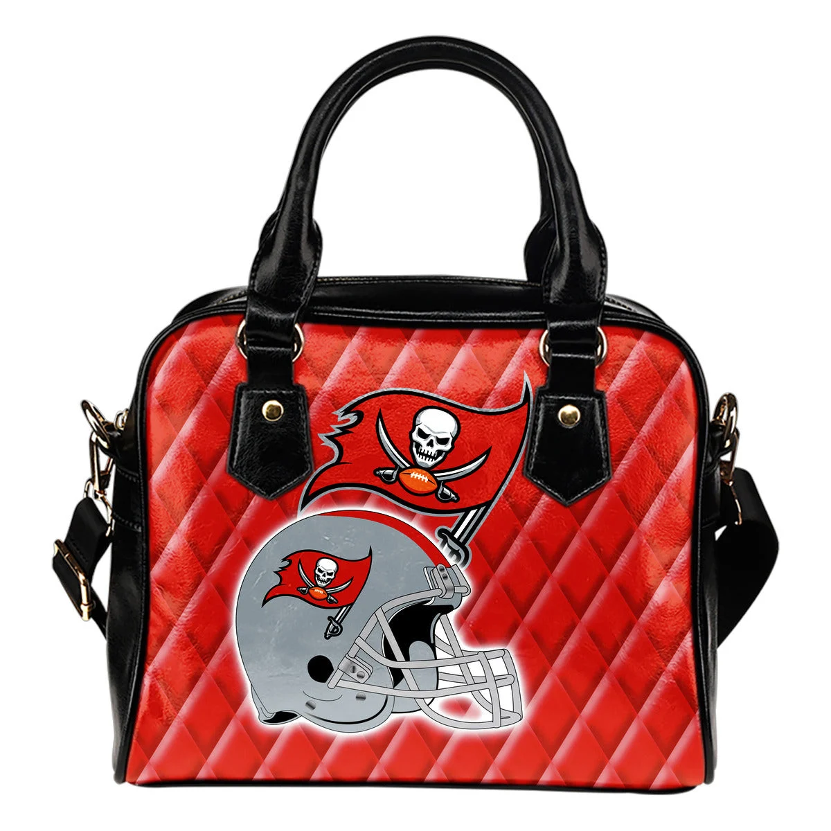 Couple Helmet Enchanting Logo Tampa Bay Buccaneers Shoulder Handbags Sb0801