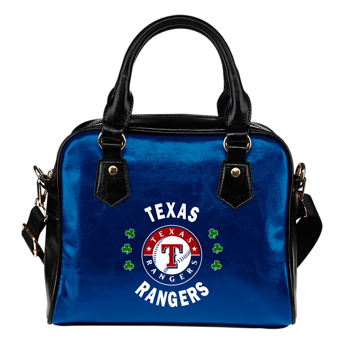 Central Beautiful Logo Circle Lucky Leaf Texas Rangers Shoulder Handbags Sb0801