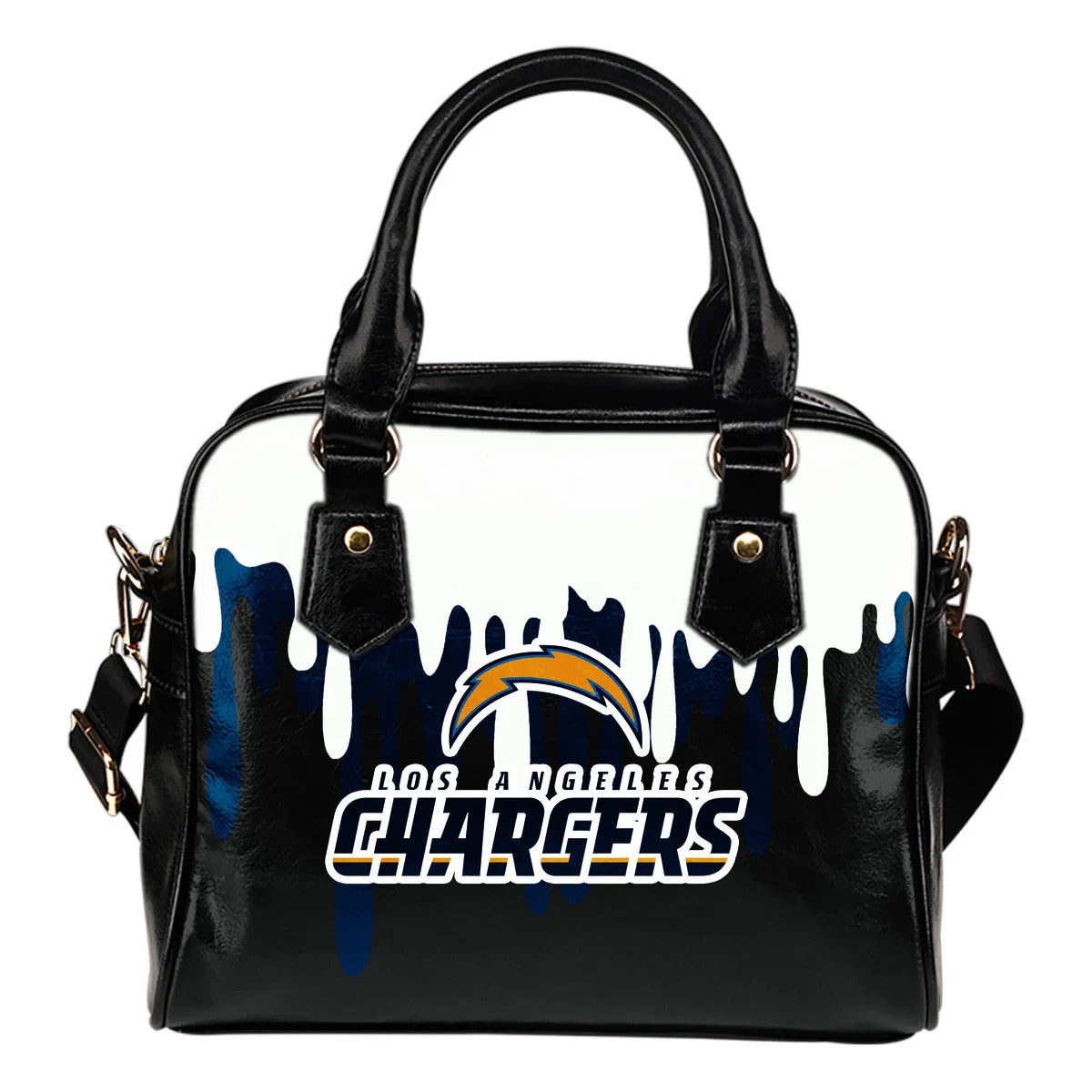 Color Leak Down Colorful Los Angeles Chargers Shoulder Handbags Sb0801