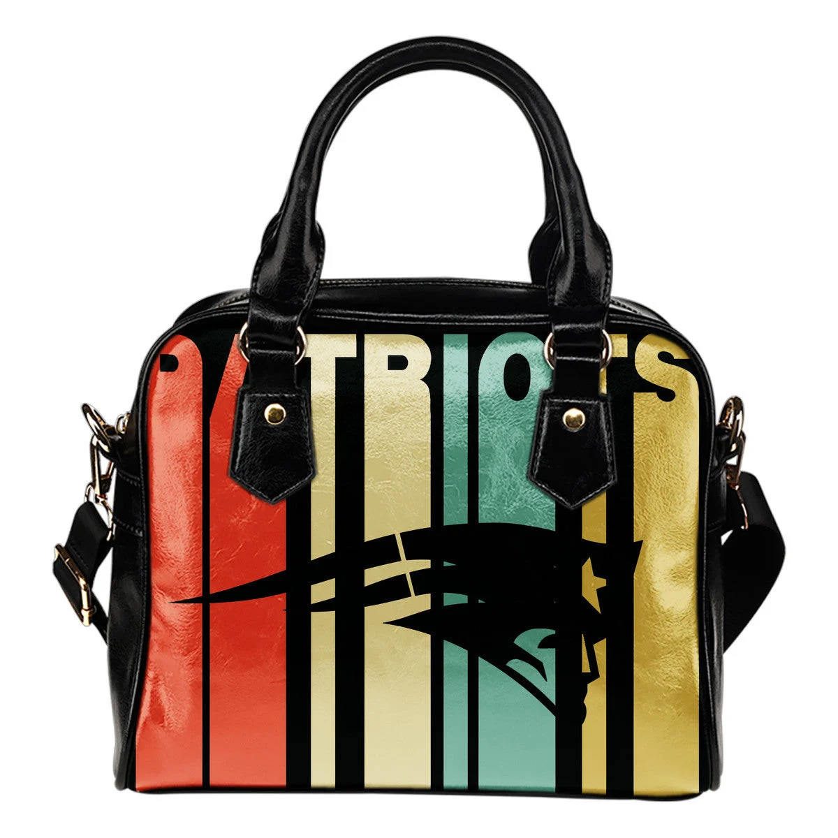 New England Patriots Vintage Silhouette Shoulder Handbags Women Purse Sb0801
