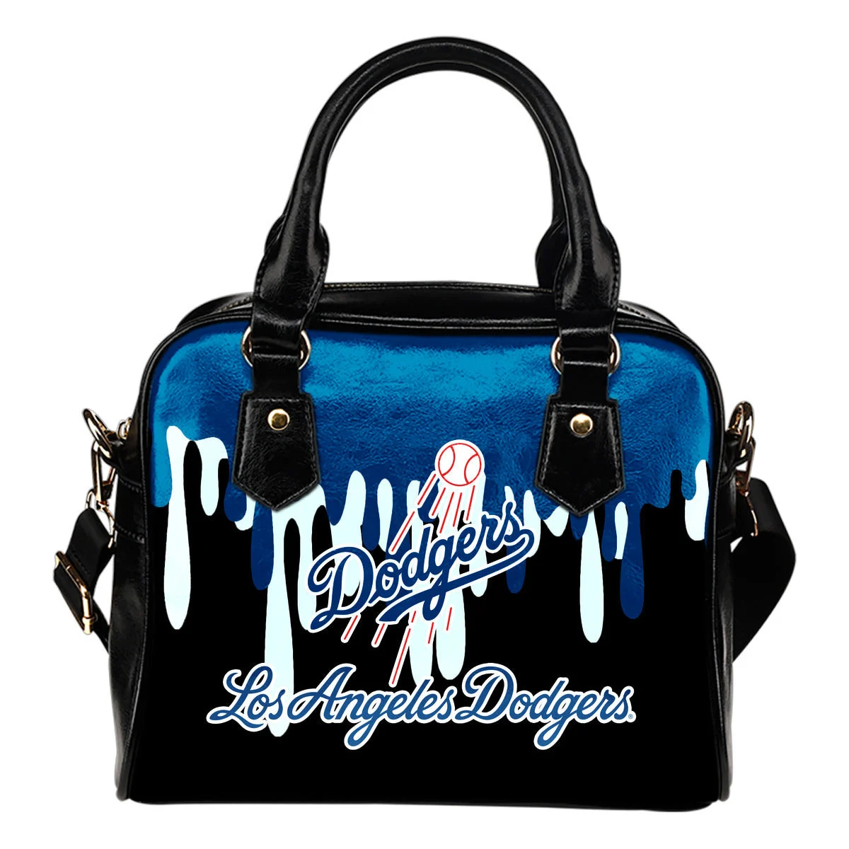 Color Leak Down Colorful Los Angeles Dodgers Shoulder Handbags Sb0801