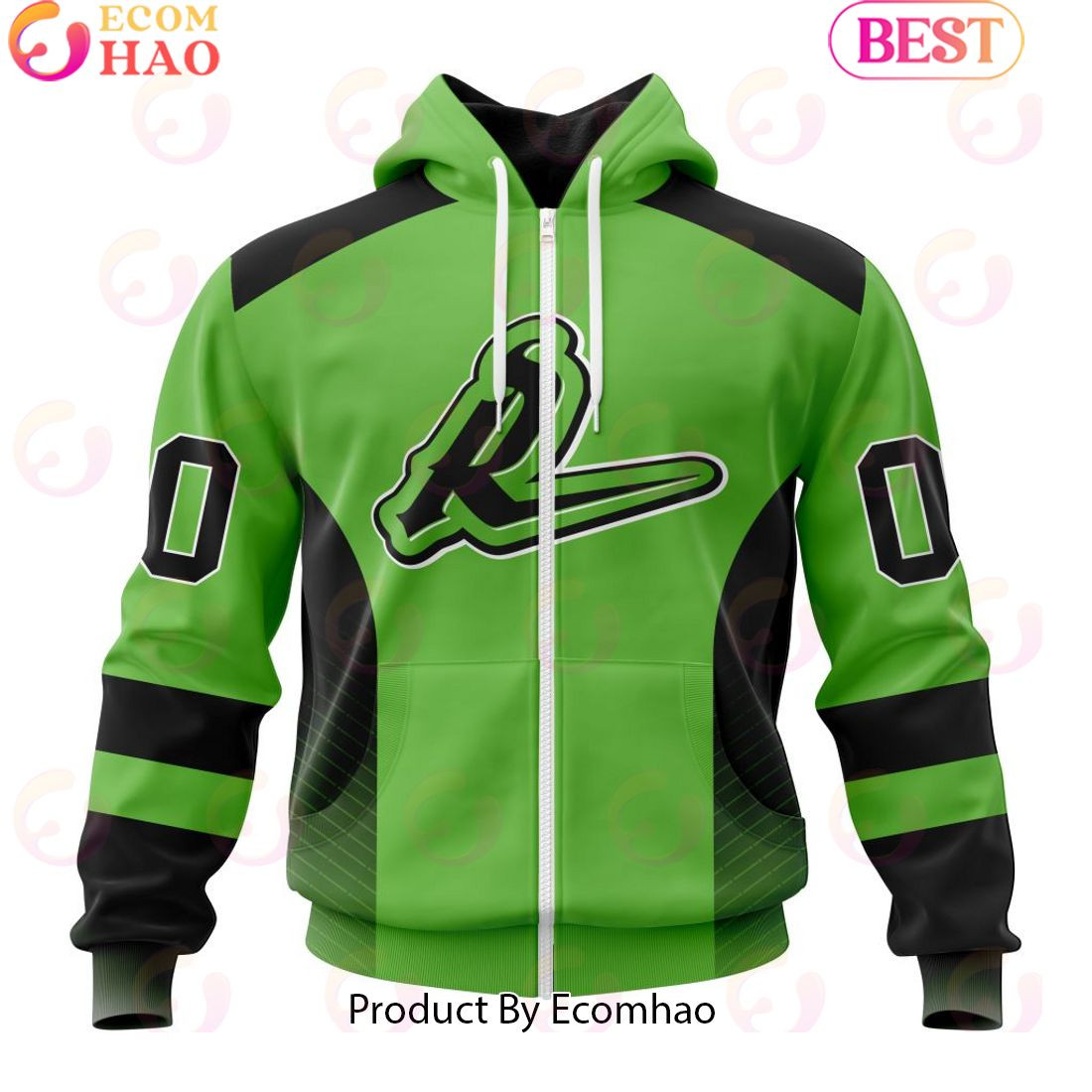 Custom Saskatchewan Rush Jersey Personalized Letters Number Hoodie, Zip Hoodie, Man - Women, Warm, Premium Quality HZ0501