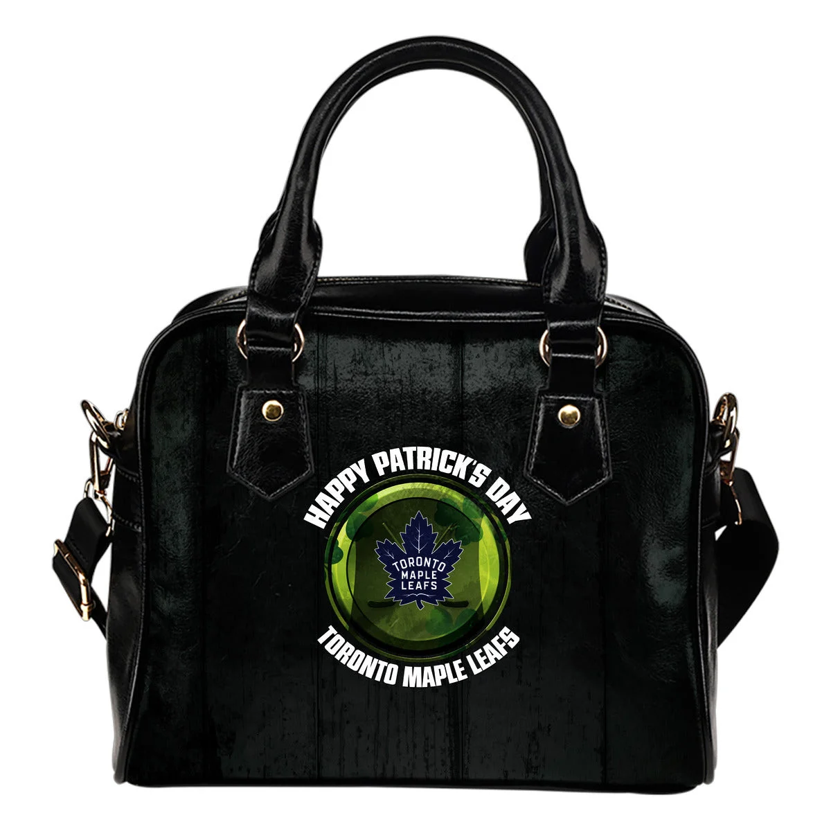 Retro Scene Lovely Shining Patrick's Day Toronto Maple Leafs Shoulder Handbags Sb0801