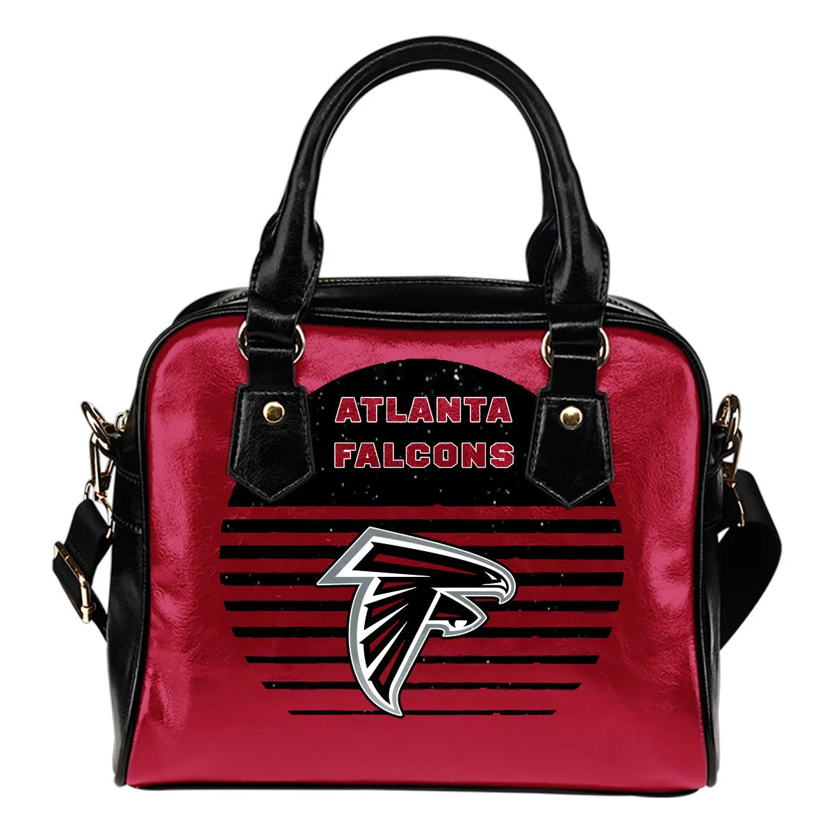 Back Fashion Round Charming Atlanta Falcons Shoulder Handbags Sb0801