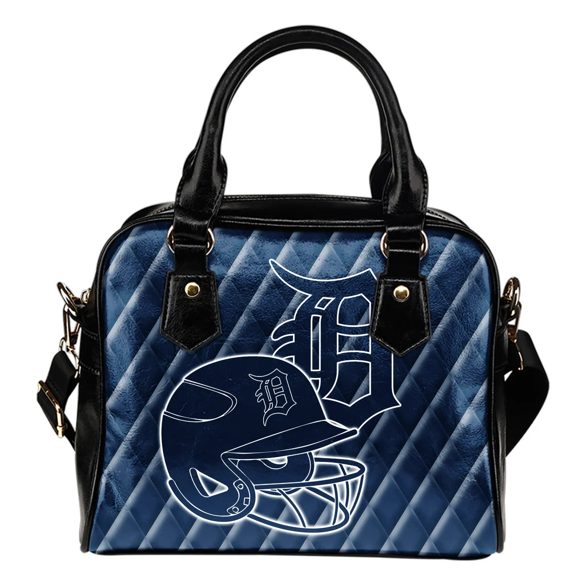 Couple Helmet Enchanting Logo Detroit Tigers Shoulder Handbags Sb0801
