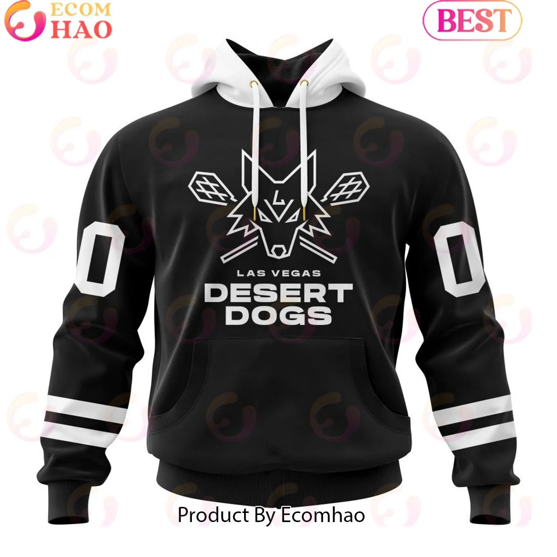 Custom Las Vegas Desert Dogs Jersey Personalized Letters Number Hoodie, Zip Hoodie, Man - Women, Warm, Premium Quality HZ0501