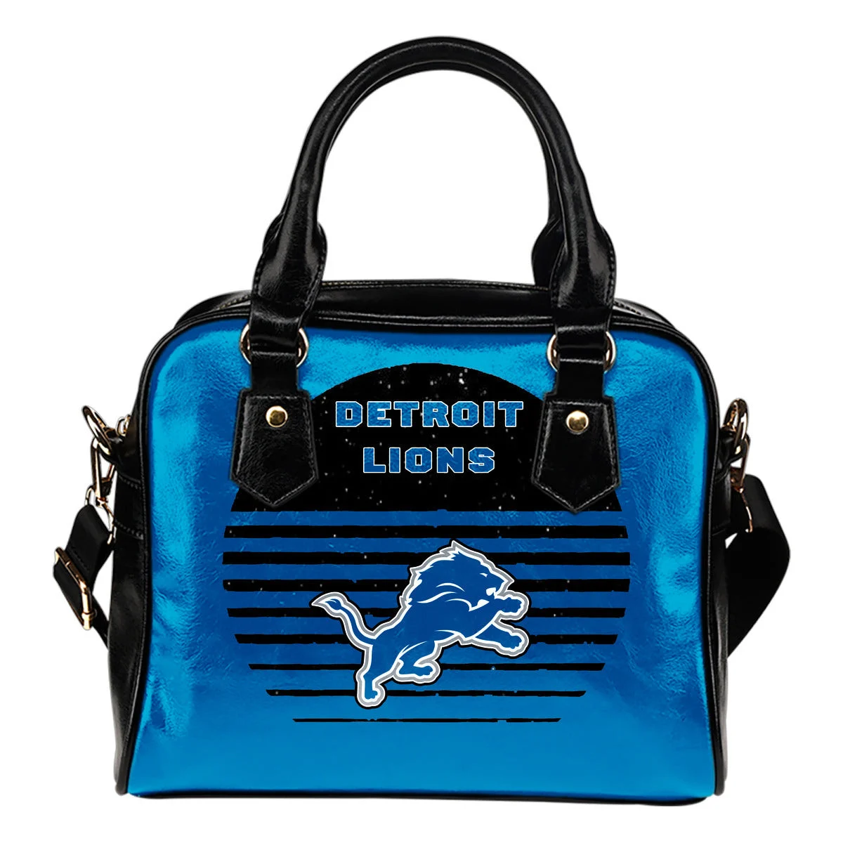 Back Fashion Round Charming Detroit Lions Shoulder Handbags Sb0801