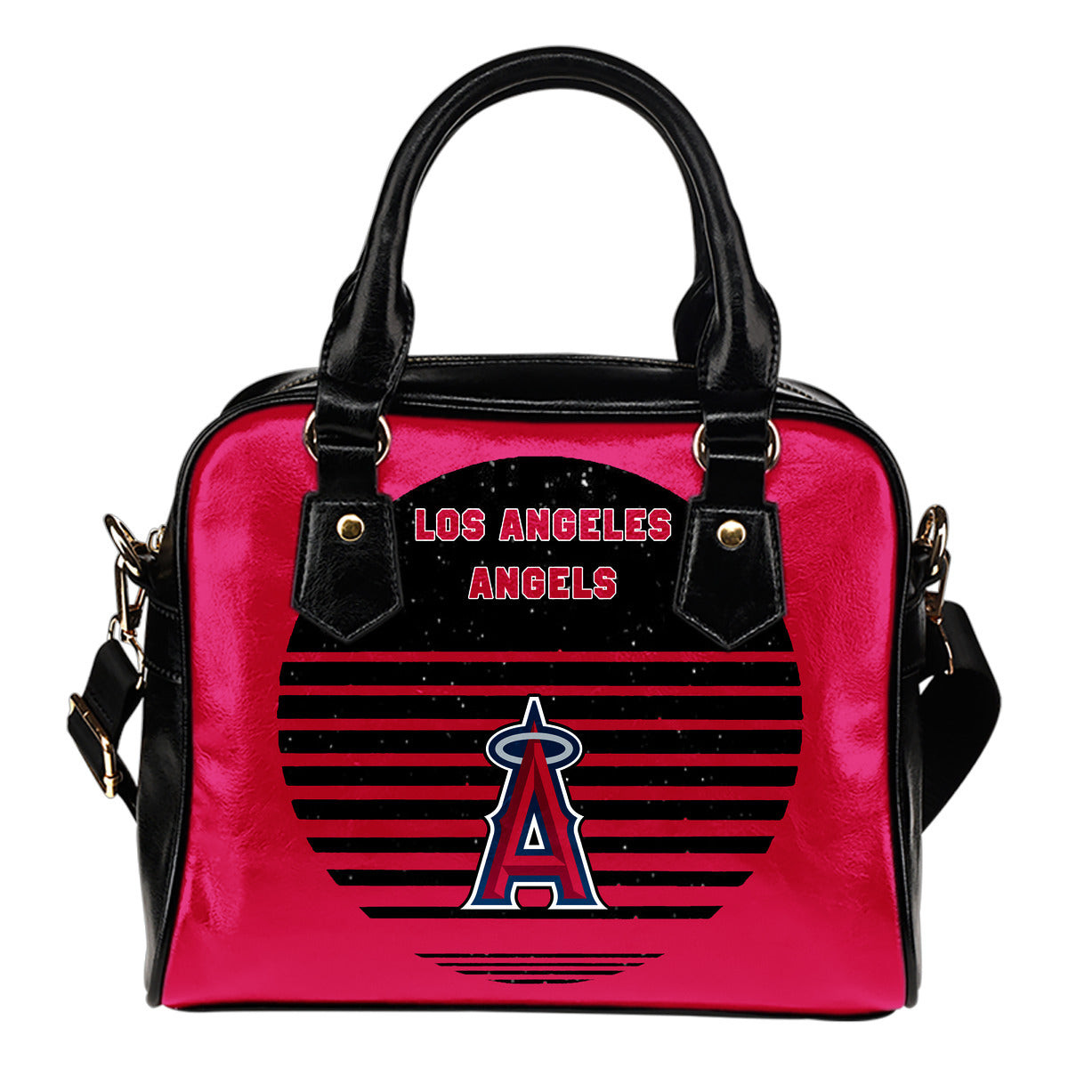 Back Fashion Round Charming Los Angeles Angels Shoulder Handbags Sb0801