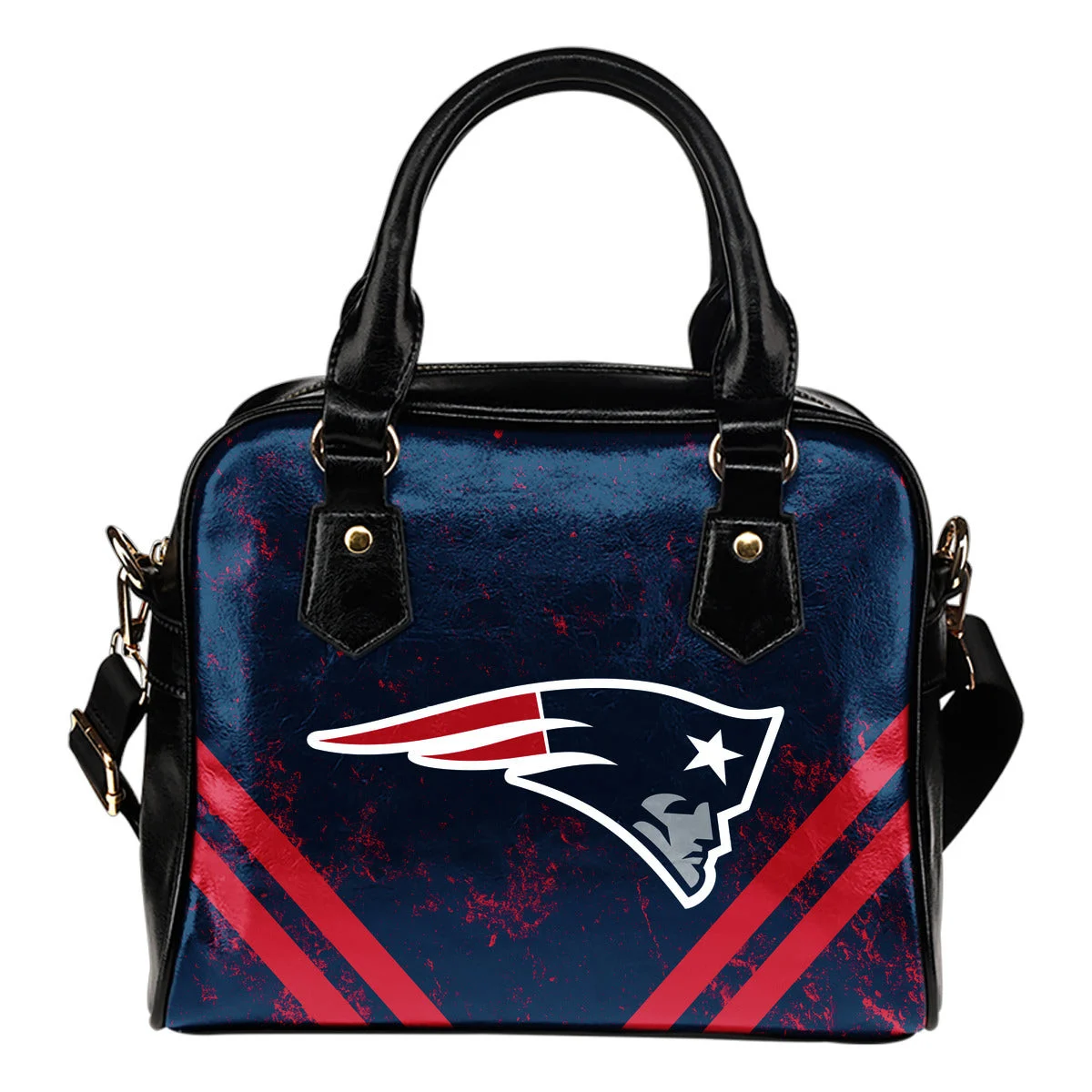 Couple Curves Light Good Logo New England Patriots Shoulder Handbags Sb0801