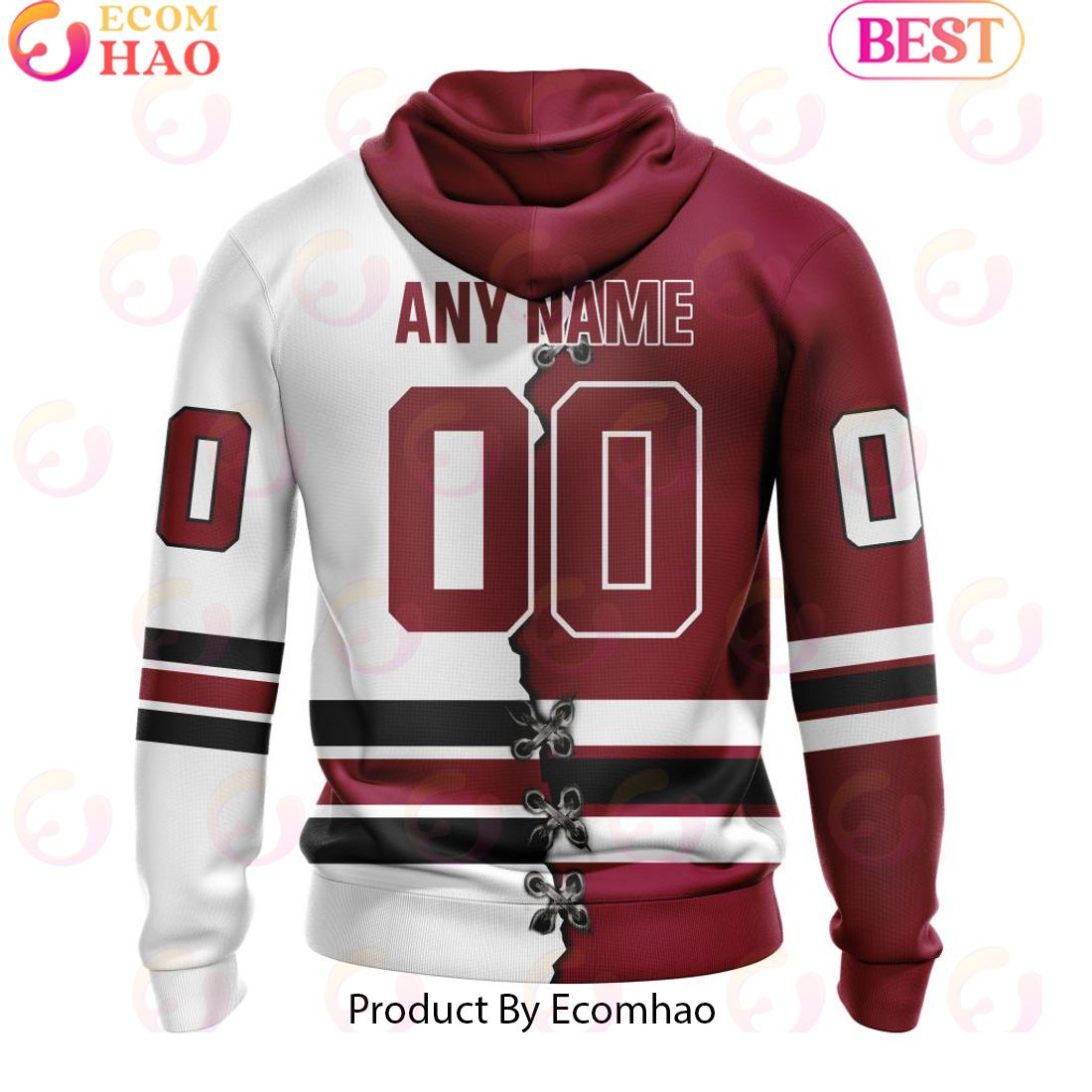 Custom OHL Guelph Storm Mix Home And Away Jersey Personalized Letters Number Hoodie, Zip Hoodie, Man - Women, Warm, Premium Quality HZ0501