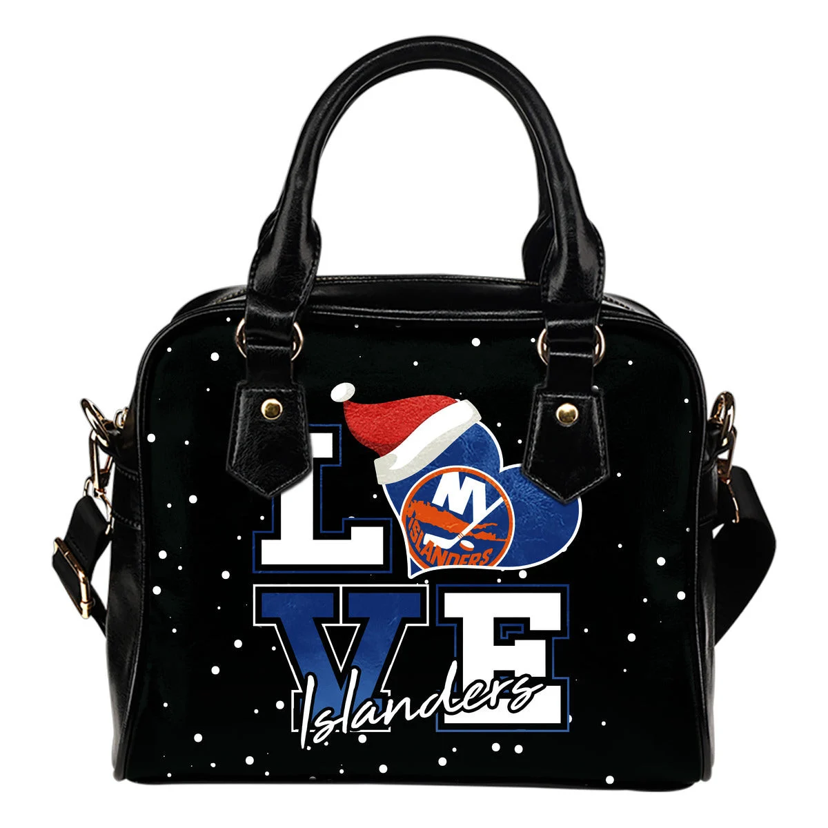 Love Word Christmas Sweet New York Islanders Shoulder Handbags Sb0801