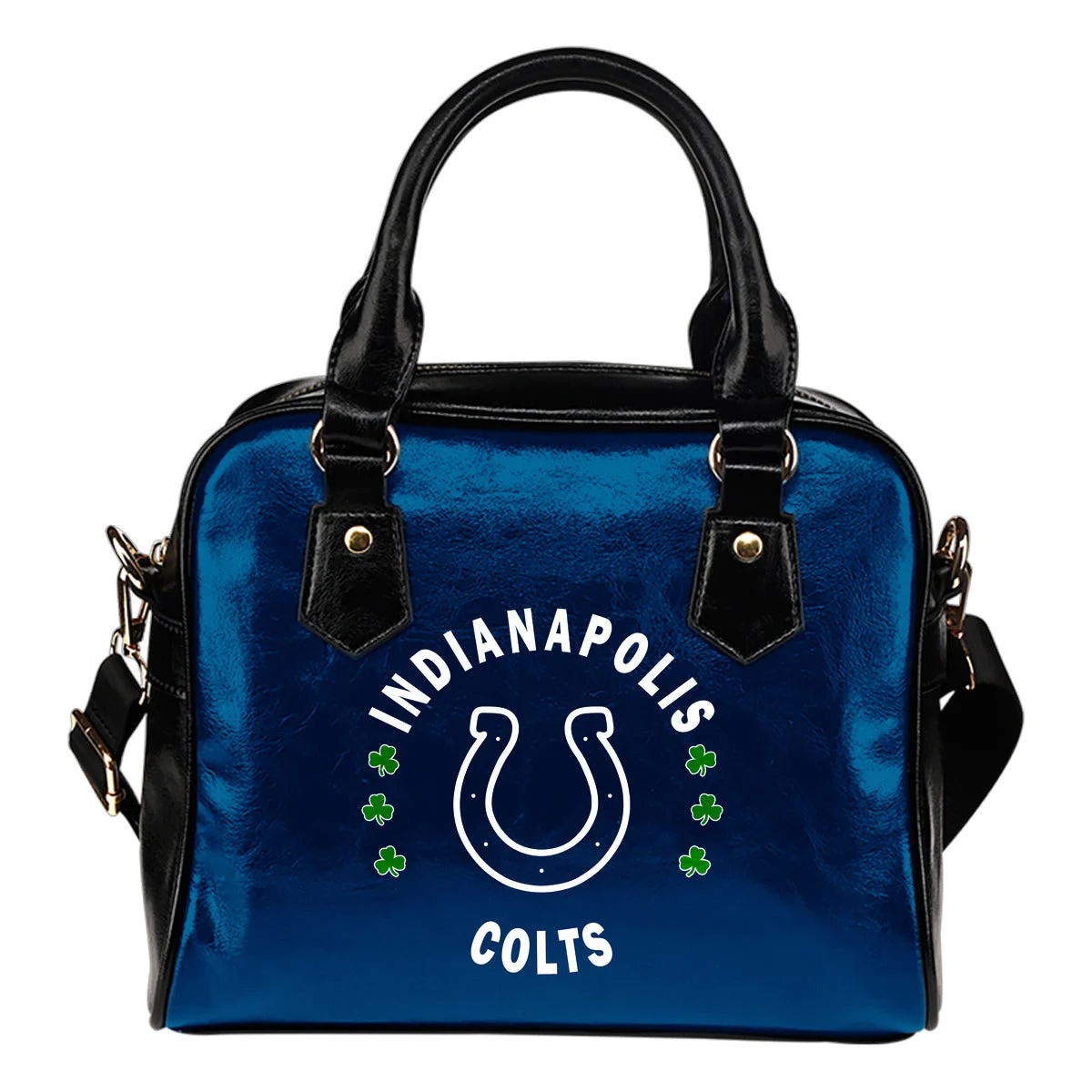 Central Beautiful Logo Circle Lucky Leaf Indianapolis Colts Shoulder Handbags Sb0801