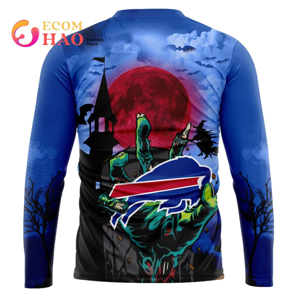 Bills Halloween Jersey 3D Hoodie, Zip Hoodie, Man - Women, Warm, Premium Quality HZ0501