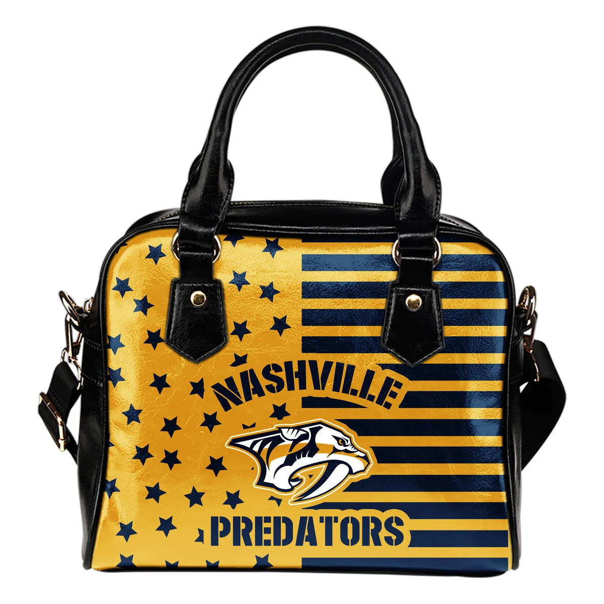 Twinkle Star With Line Nashville Predators Shoulder Handbags Sb0801