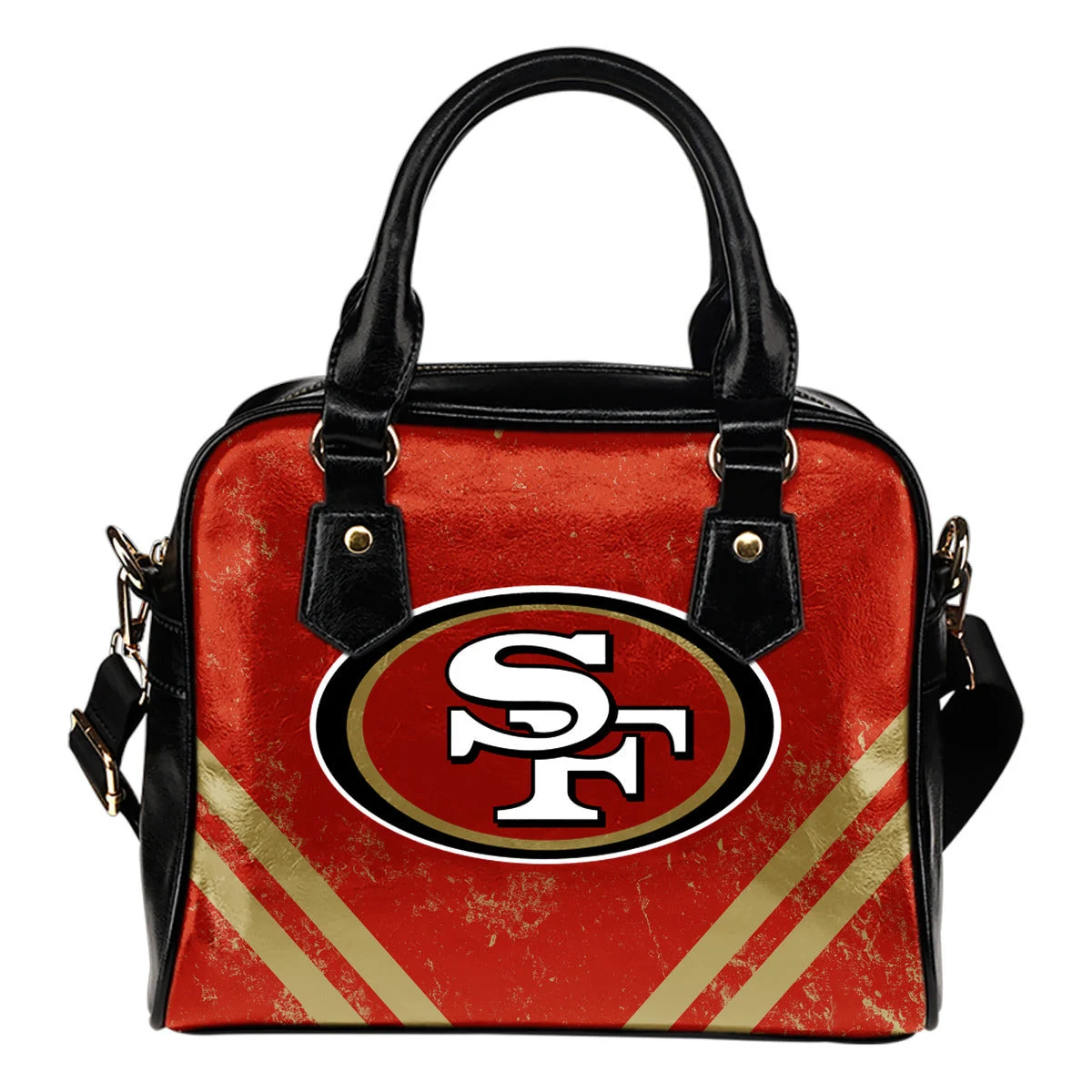 Couple Curves Light Good Logo San Francisco 49ers Shoulder Handbags Sb0801