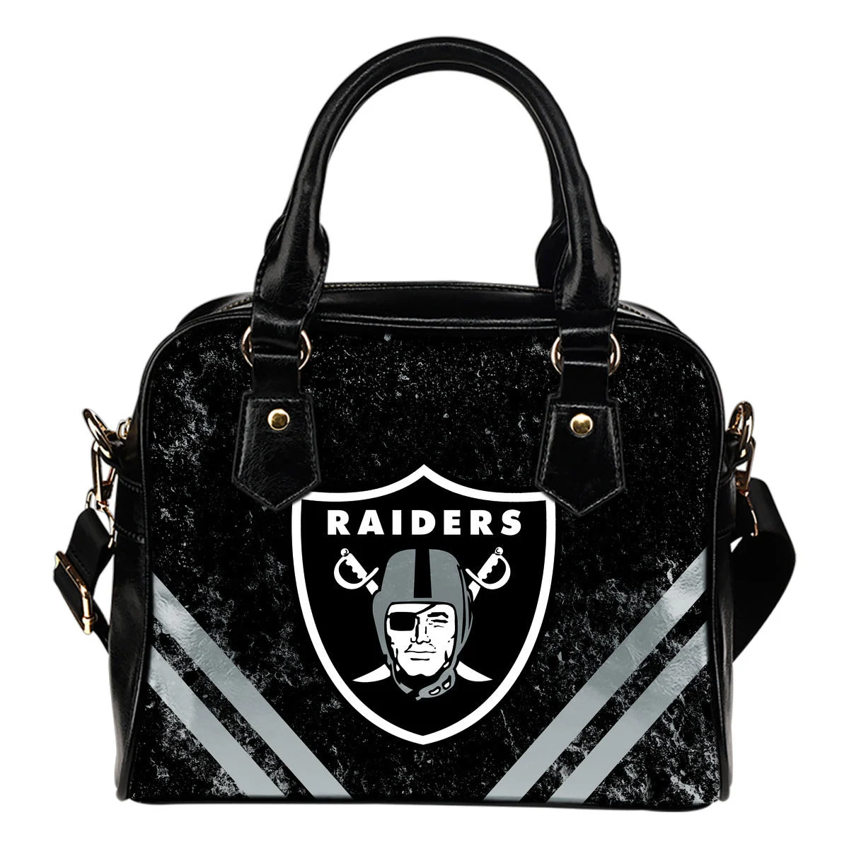 Couple Curves Light Good Logo Oakland Raiders Shoulder Handbags Sb0801