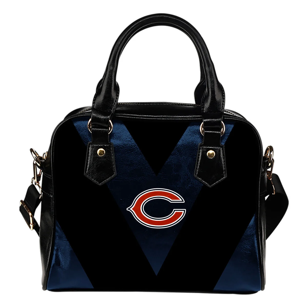 Triangle Double Separate Colour Chicago Bears Shoulder Handbags Sb0801