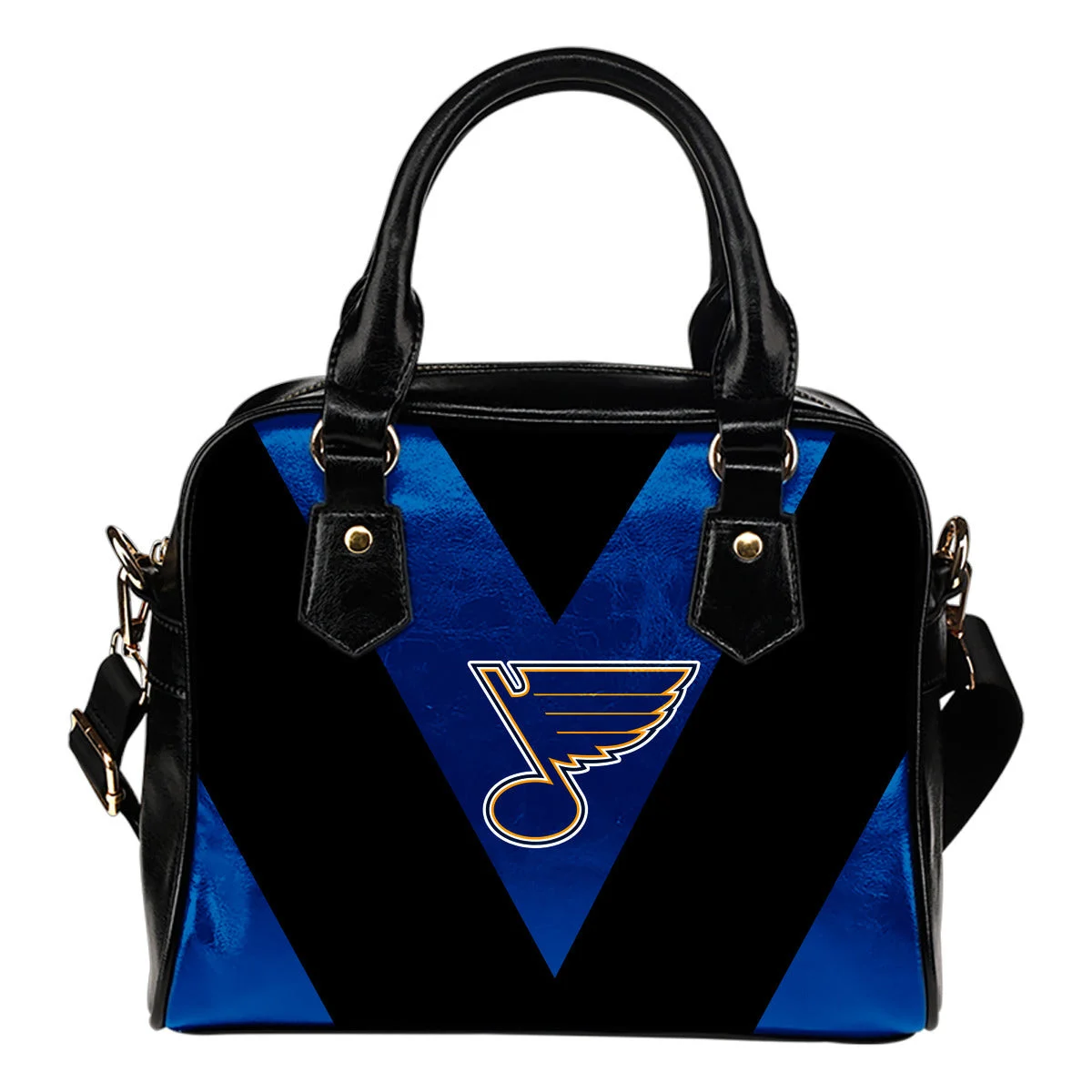 Triangle Double Separate Colour St. Louis Blues Shoulder Handbags Sb0801