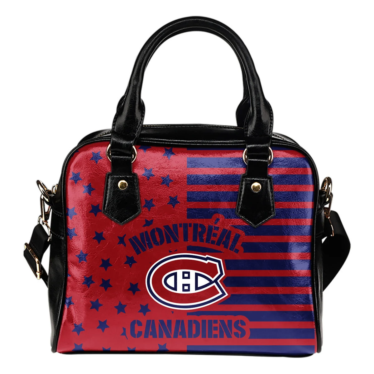 Twinkle Star With Line Montreal Canadiens Shoulder Handbags Sb0801