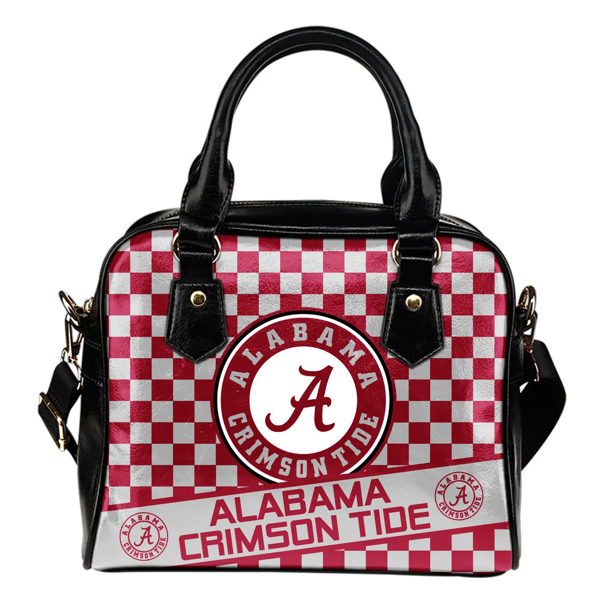Different Fabulous Banner Alabama Crimson Tide Shoulder Handbags Sb0801