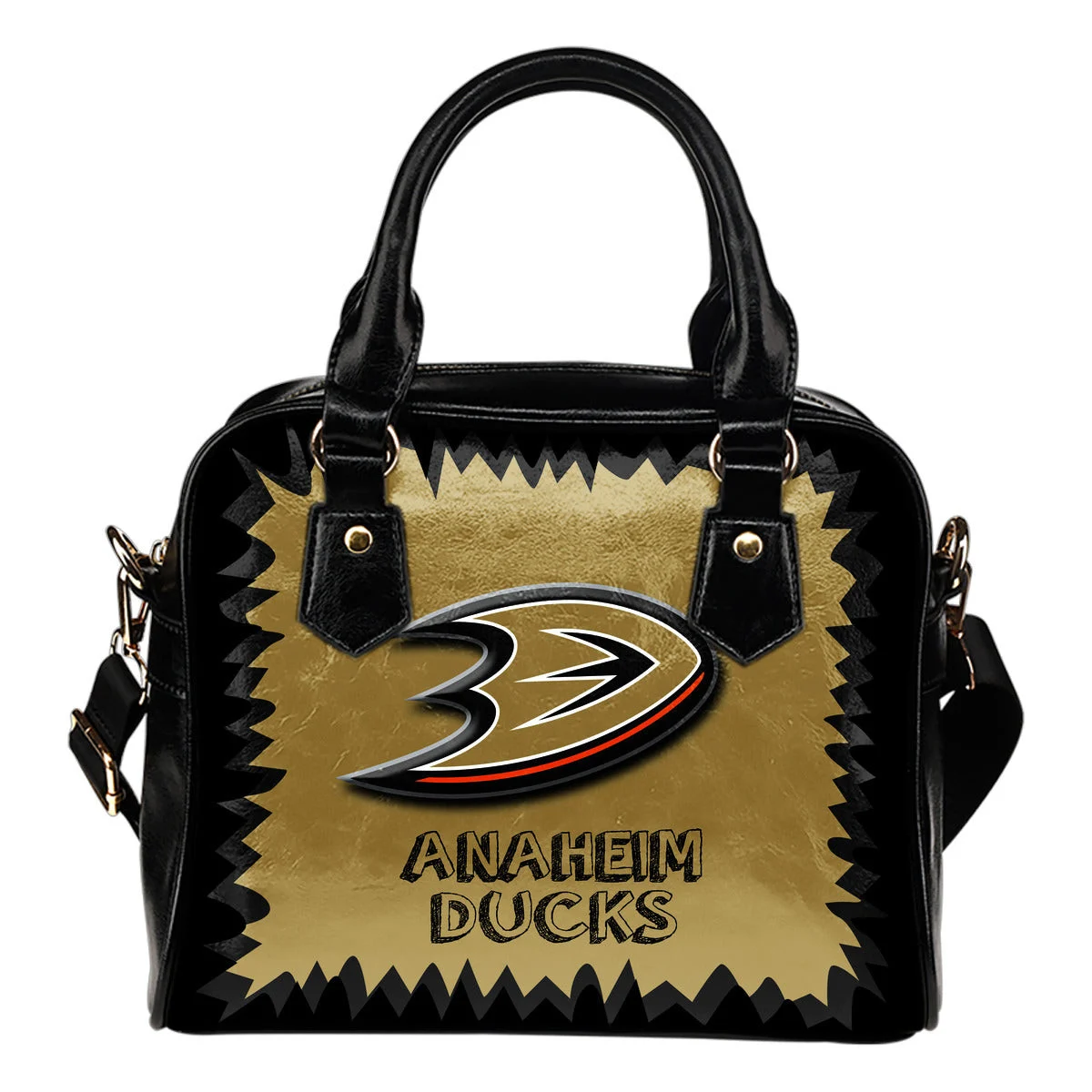 Jagged Saws Mouth Creepy Anaheim Ducks Shoulder Handbags Sb0801