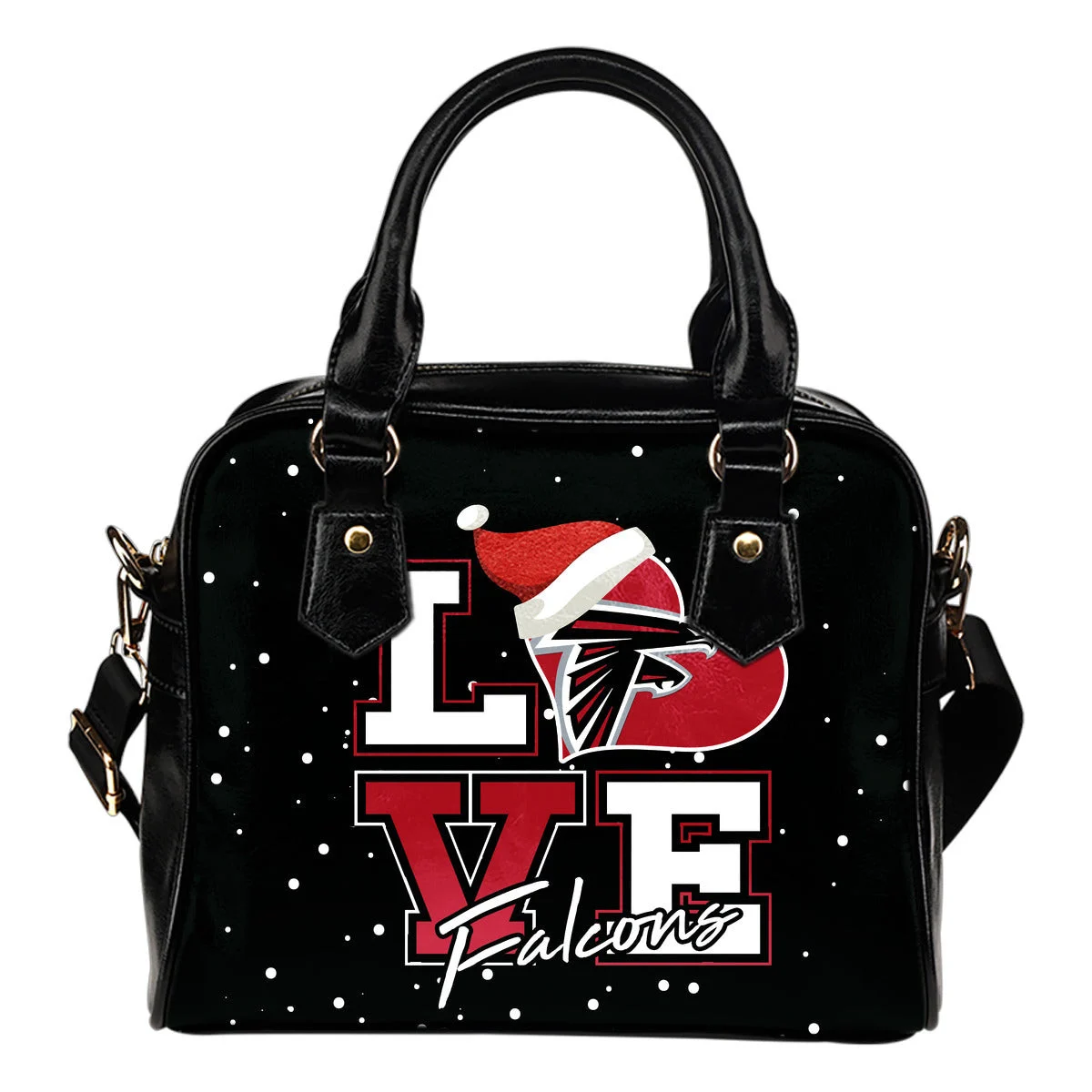 Love Word Christmas Sweet Atlanta Falcons Shoulder Handbags Sb0801