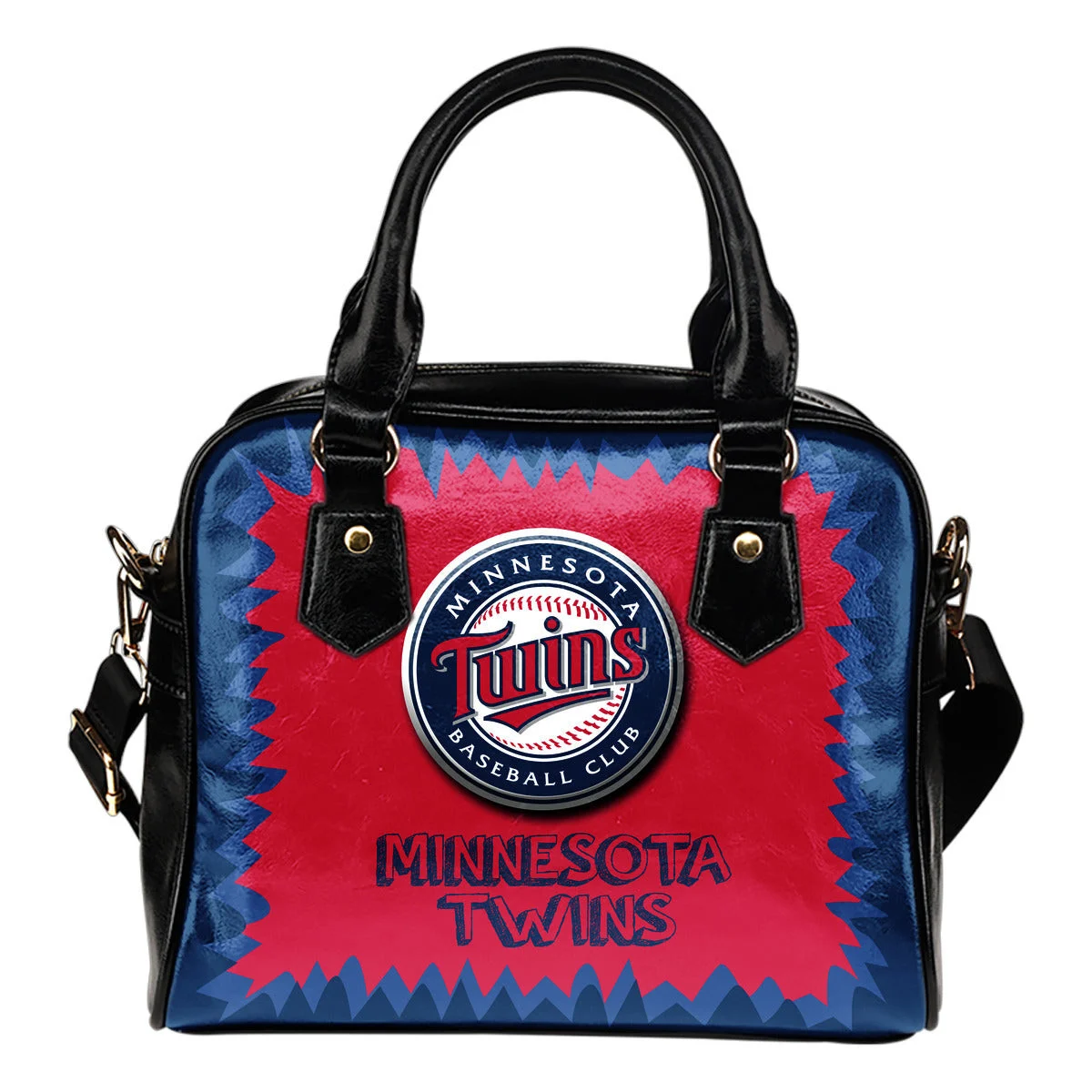 Jagged Saws Mouth Creepy Minnesota Twins Shoulder Handbags Sb0801