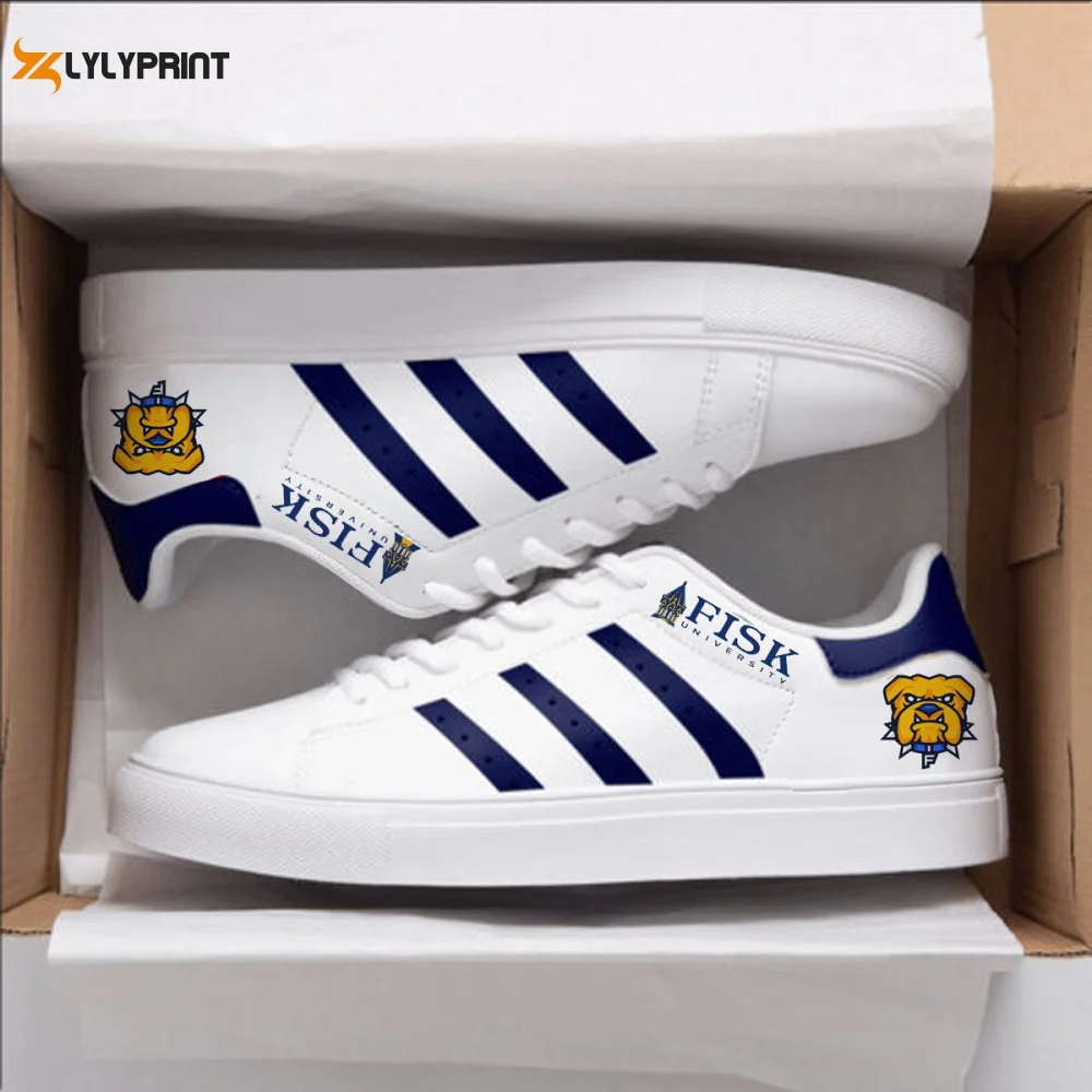 Fisk University Bulldog Skate Shoes For Men Women Fans Gift ,Trendy Style Sneakers ST0801