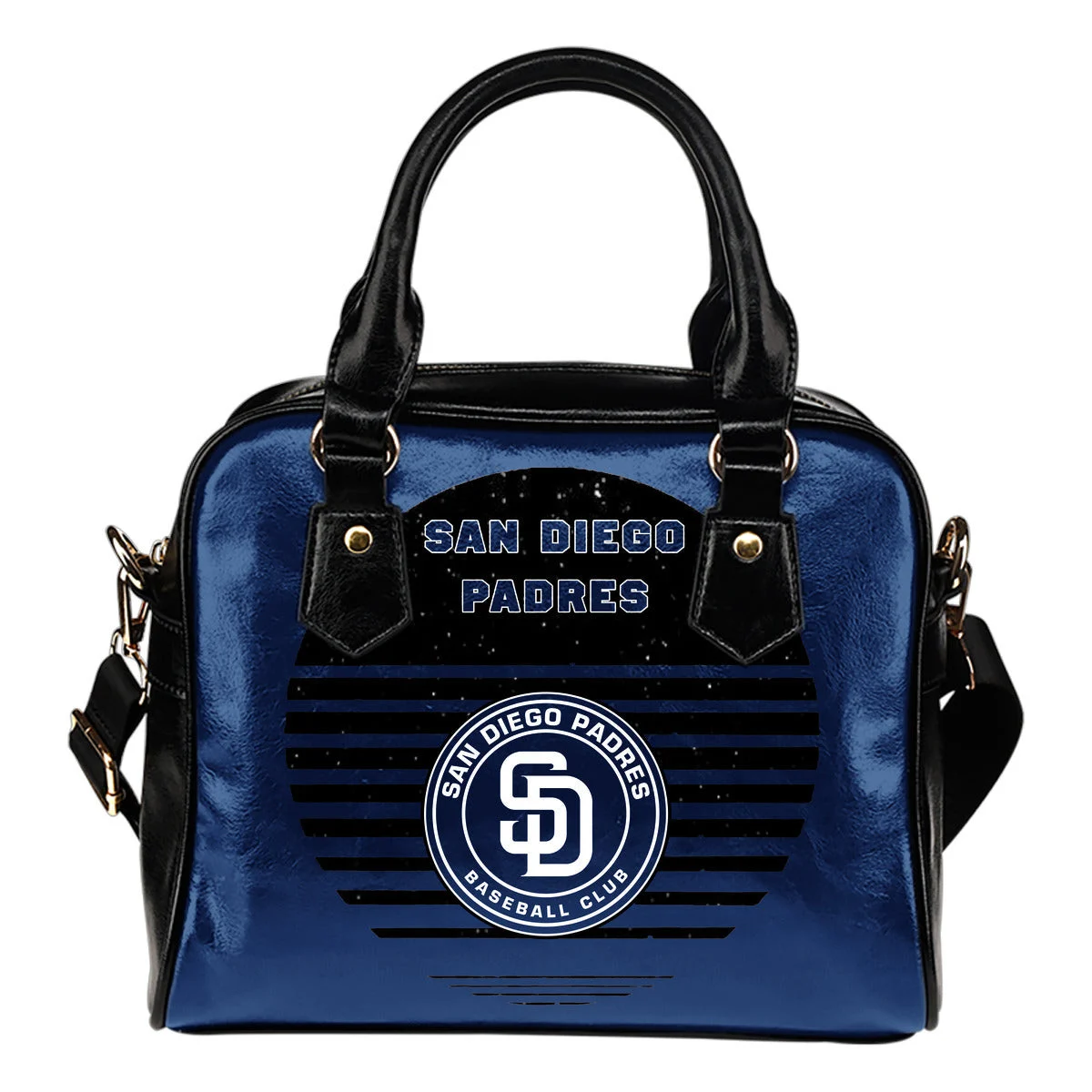Back Fashion Round Charming San Diego Padres Shoulder Handbags Sb0801